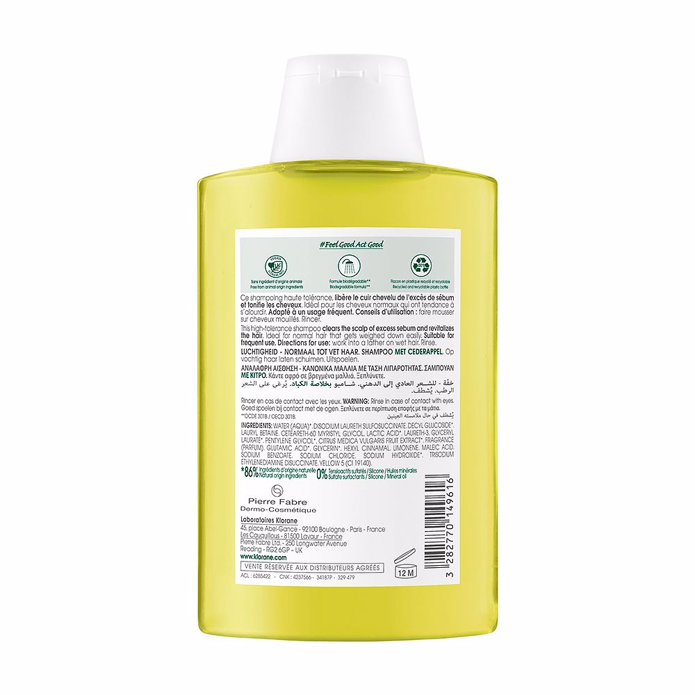 Klorane A La Cidra Light Shampoo for Normal/oily Hair 200 ml