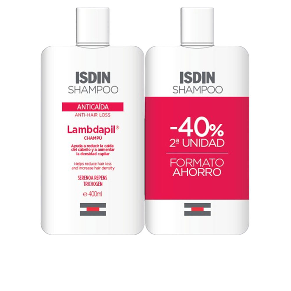 Isdin Lambdapil Anti-Hair Loss Shampoo Pack 2 X 400 ml
