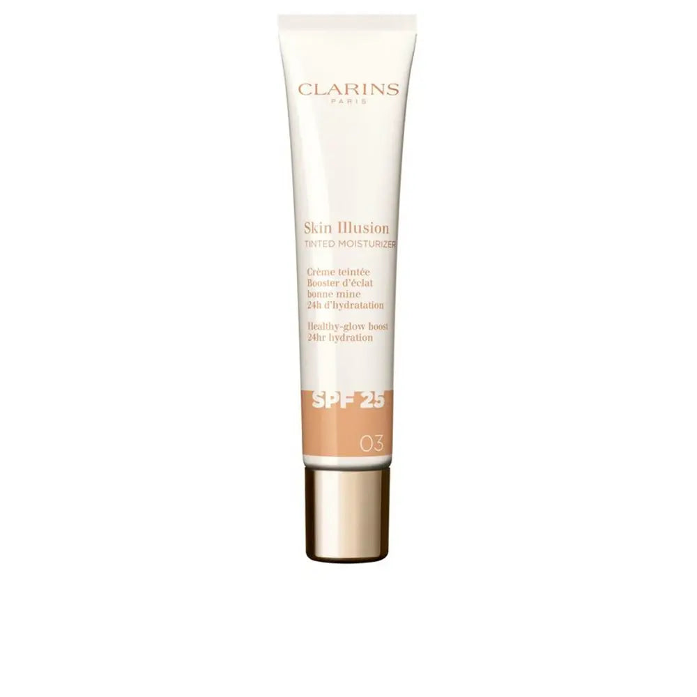 Clarins Skin Illusion Tinted Moisturizer Anti-Aging Tinted Treatment Glow Effect Spf25