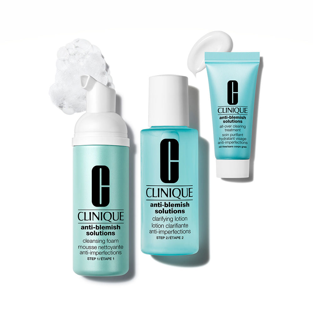 Clinique Anti-Blemish Solutions 3-Step Skin Care System Case 3 pcs