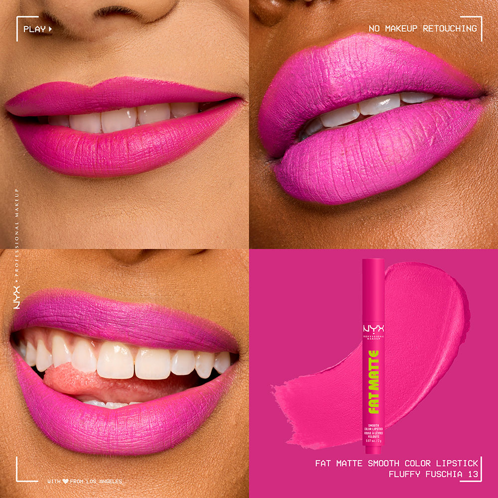 Nyx Professional Make Up Fat Matte Smooth Color Lipstick