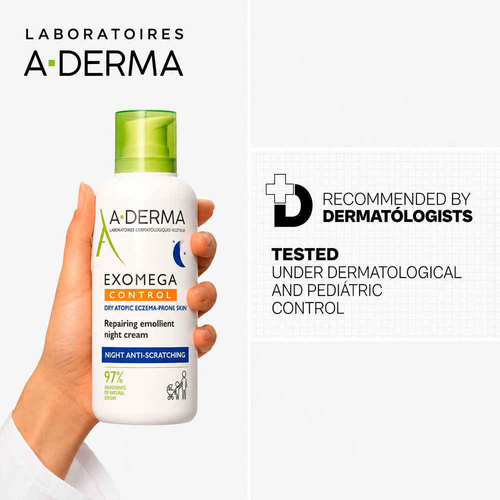 A-Derma Exomega Control Emollient Repairing Night Cream 400 ml
