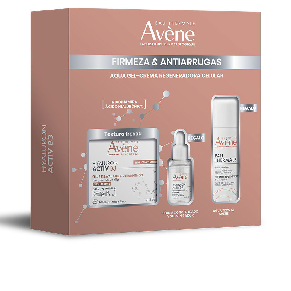 Avène Hyaluron Activ B3 Gel-Cream + Thermal Water + Hab3 Serum 3-Piece Set