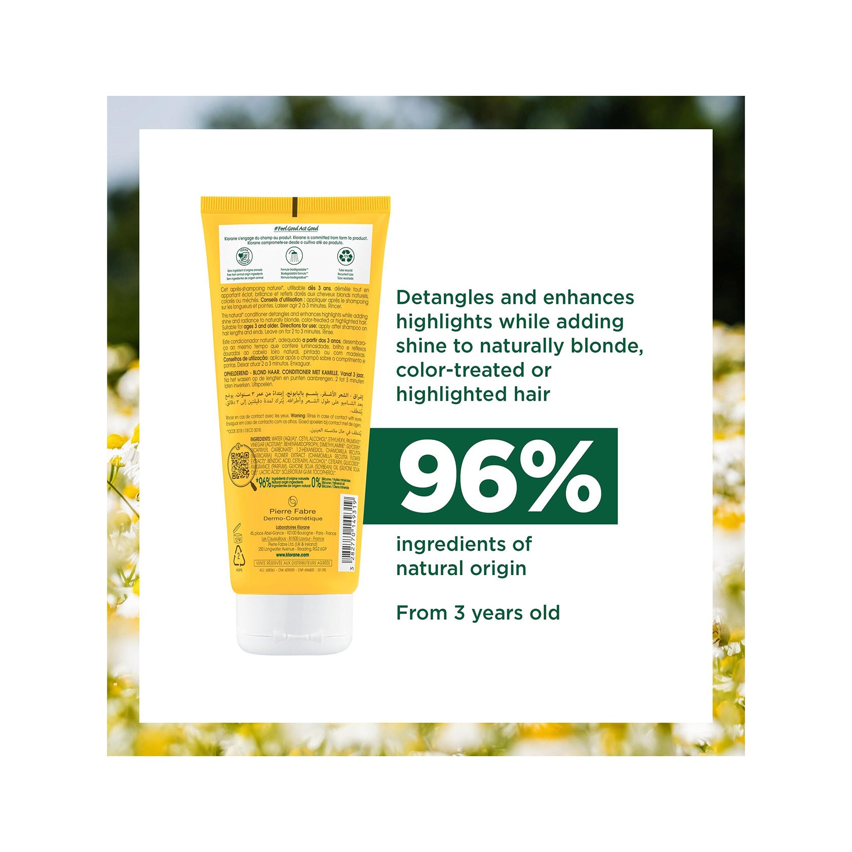 Klorane Conditioner with Chamomile 200ml (6.76fl oz)