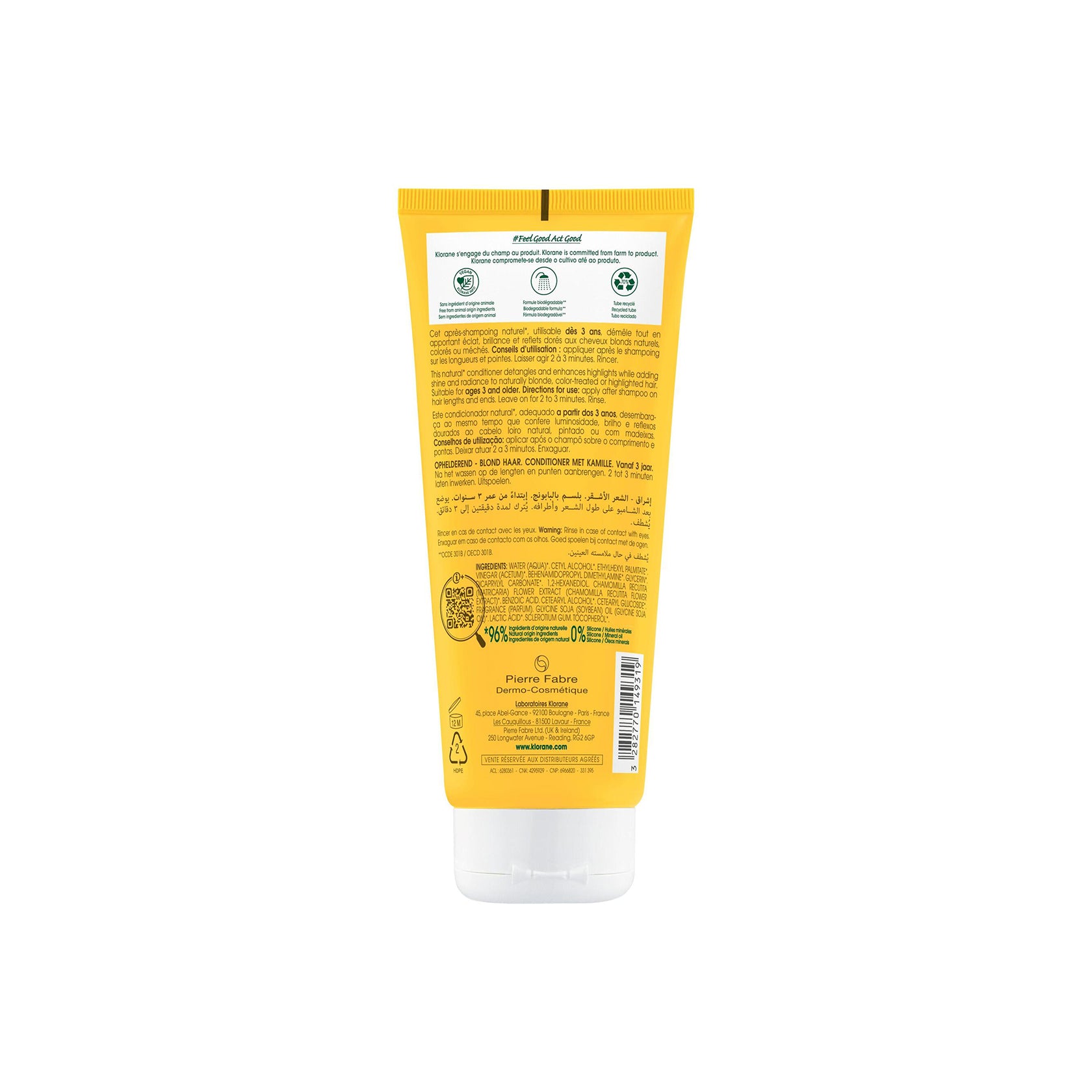 Klorane Conditioner with Chamomile 200ml (6.76fl oz)