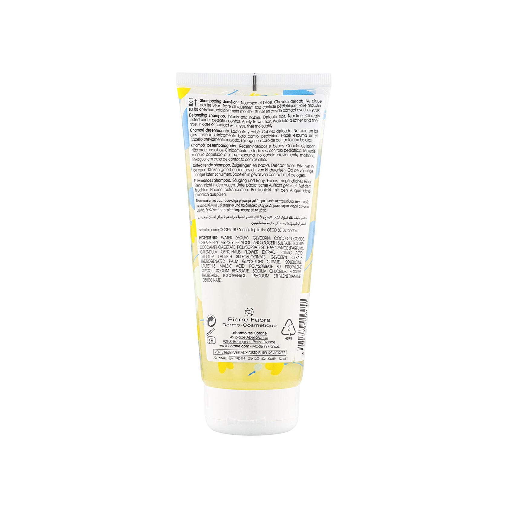 Klorane Baby Detangling Shampoo 200ml