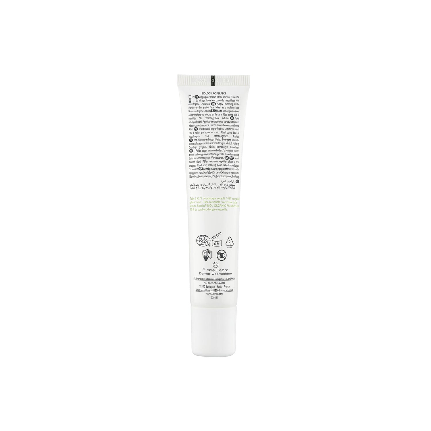 A-Derma Biology AC Perfect Anti-Blemish Fluid 40ml (1.35 fl oz)