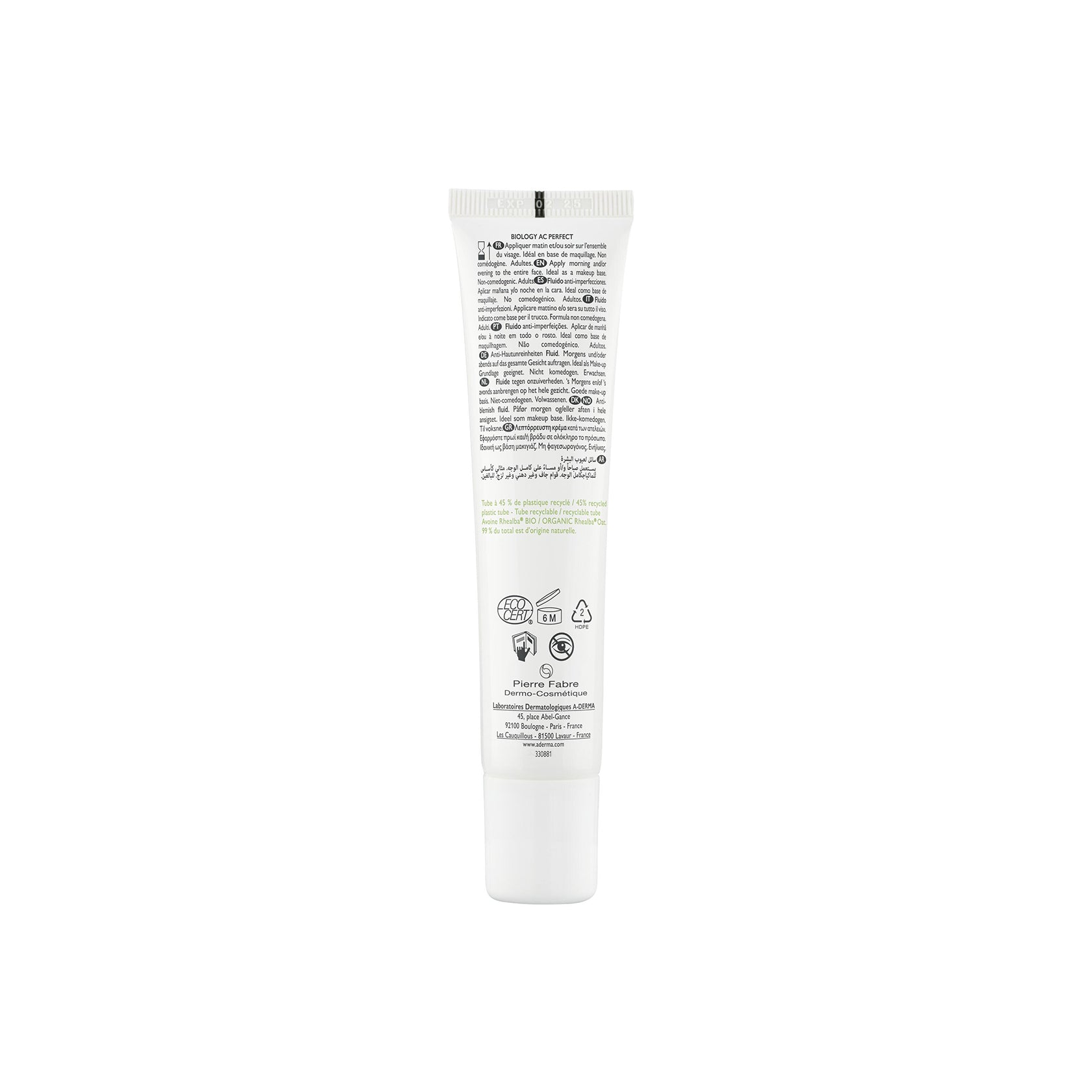 A-Derma Biology AC Perfect Anti-Blemish Fluid 40ml (1.35 fl oz)