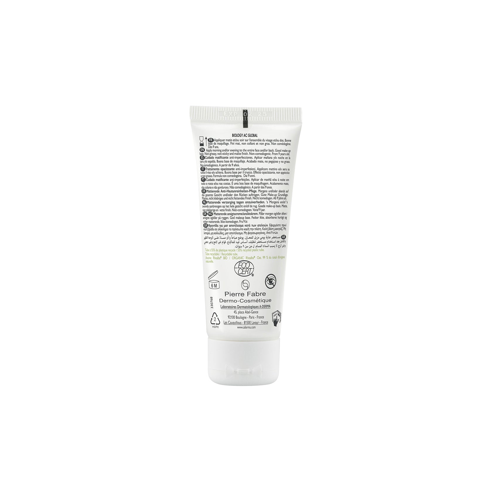 A-Derma Biology AC Global Anti-Blemish Mattifying Care 40ml (1.35 fl oz)