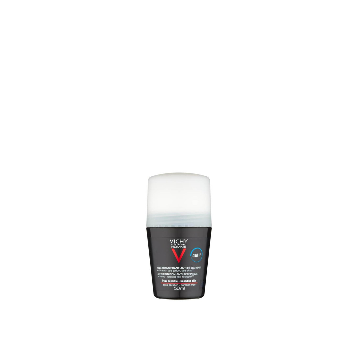 Vichy Homme 48h Roll-On Deodorant for Sensitive Skin 50ml