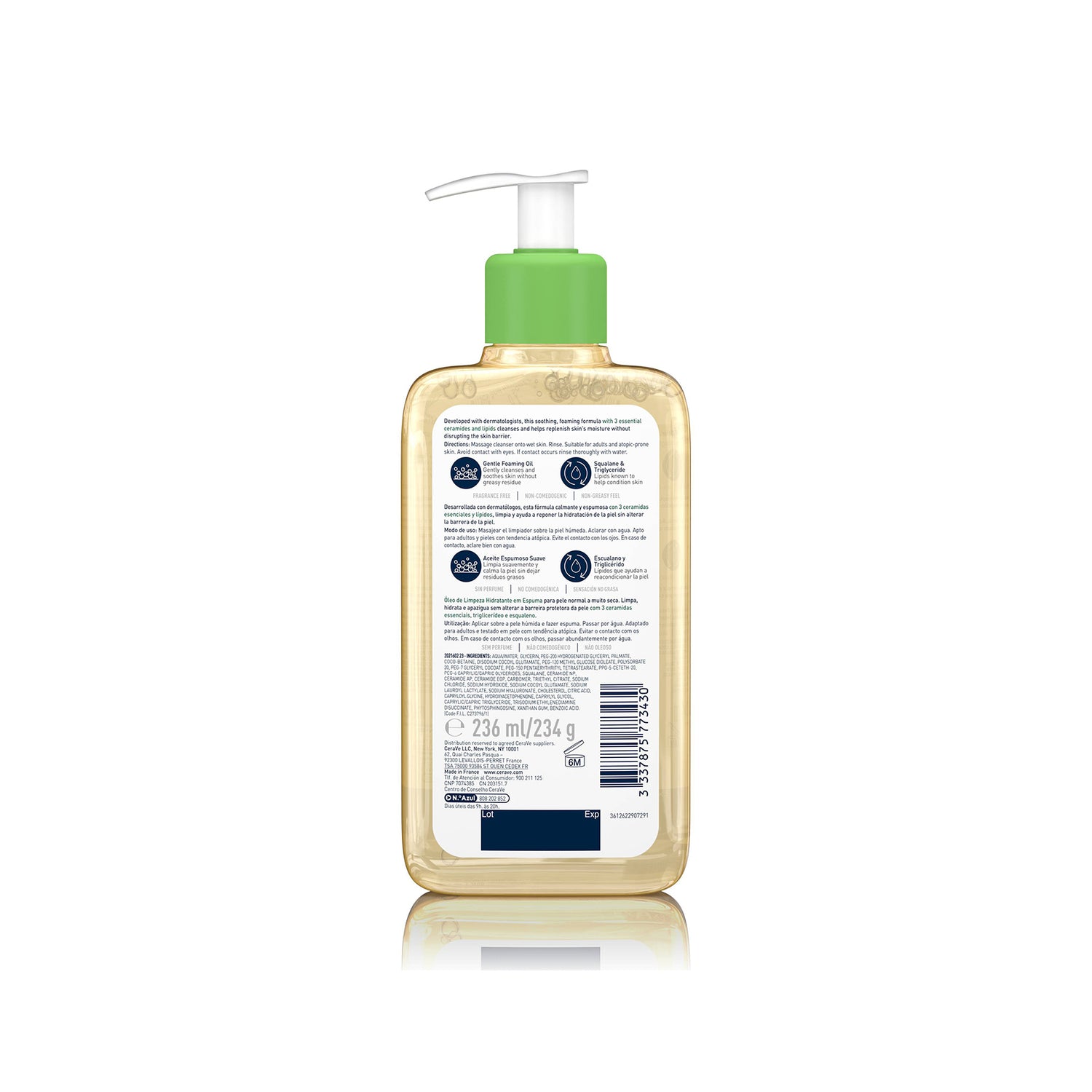 CeraVe Hydrating Foaming Oil Cleanser 236ml (7.98fl oz)