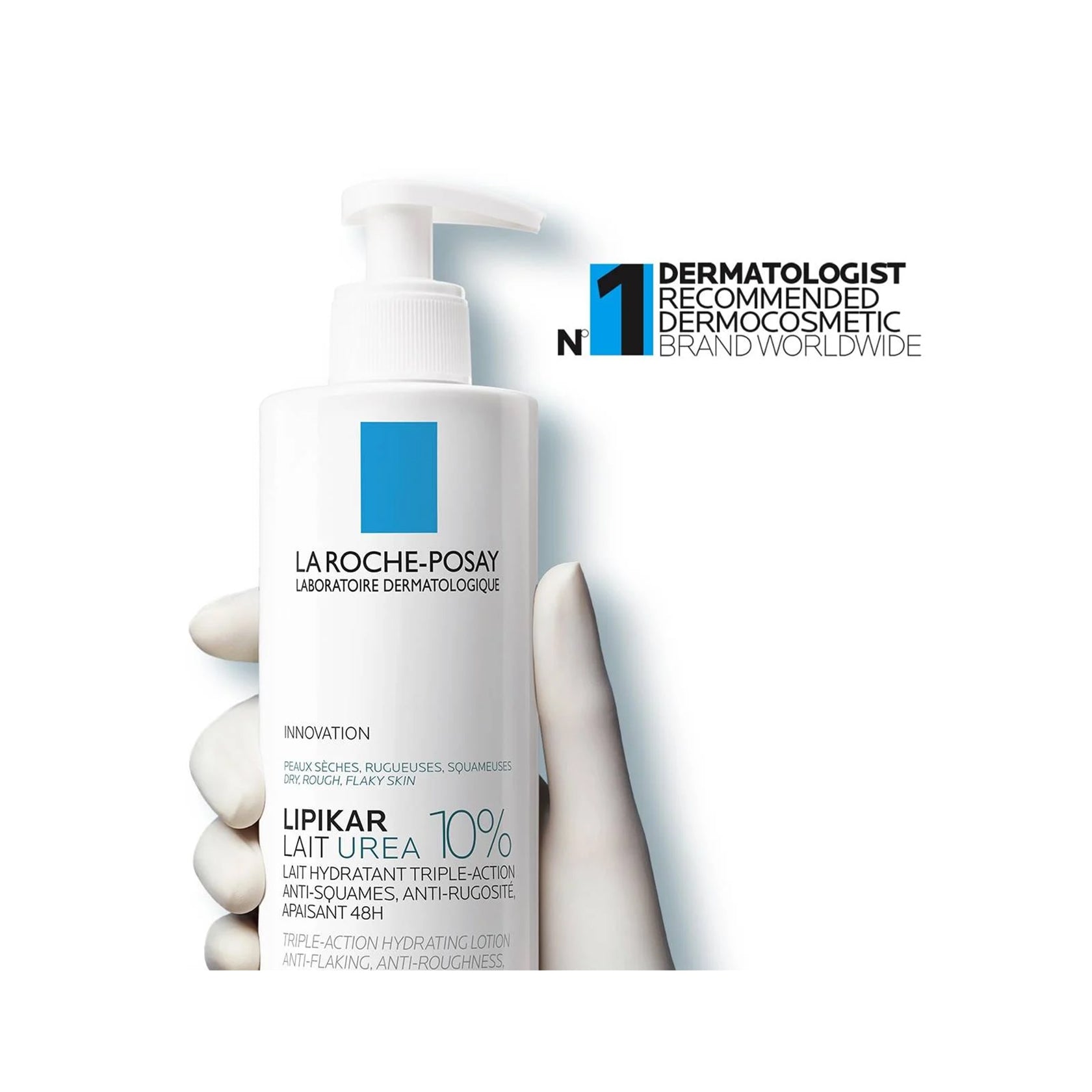 La Roche-Posay Lipikar Lait Urea 10% Triple-Action Hydrating Lotion 400ml (13.53 fl oz)