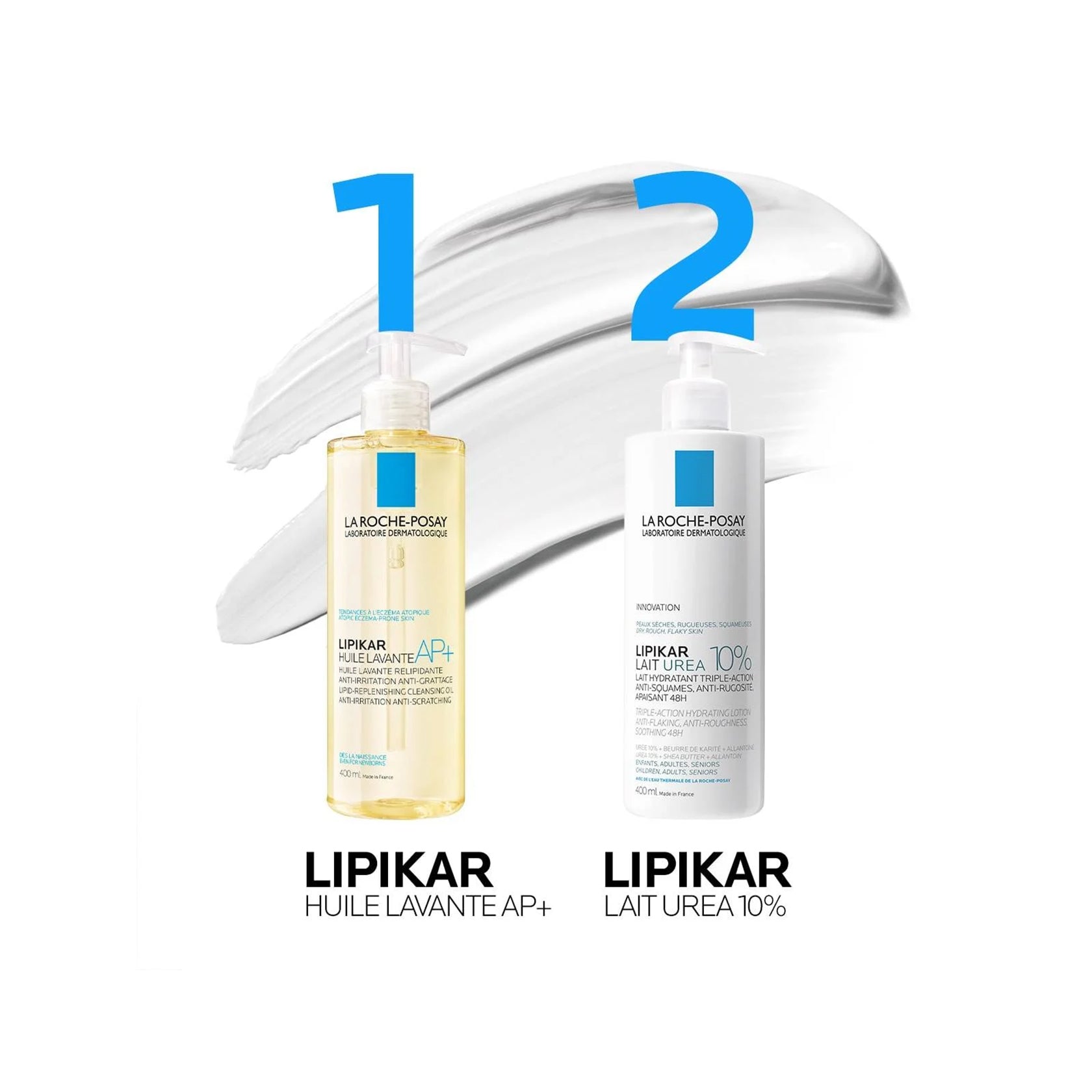 La Roche-Posay Lipikar Lait Urea 10% Triple-Action Hydrating Lotion 400ml (13.53 fl oz)