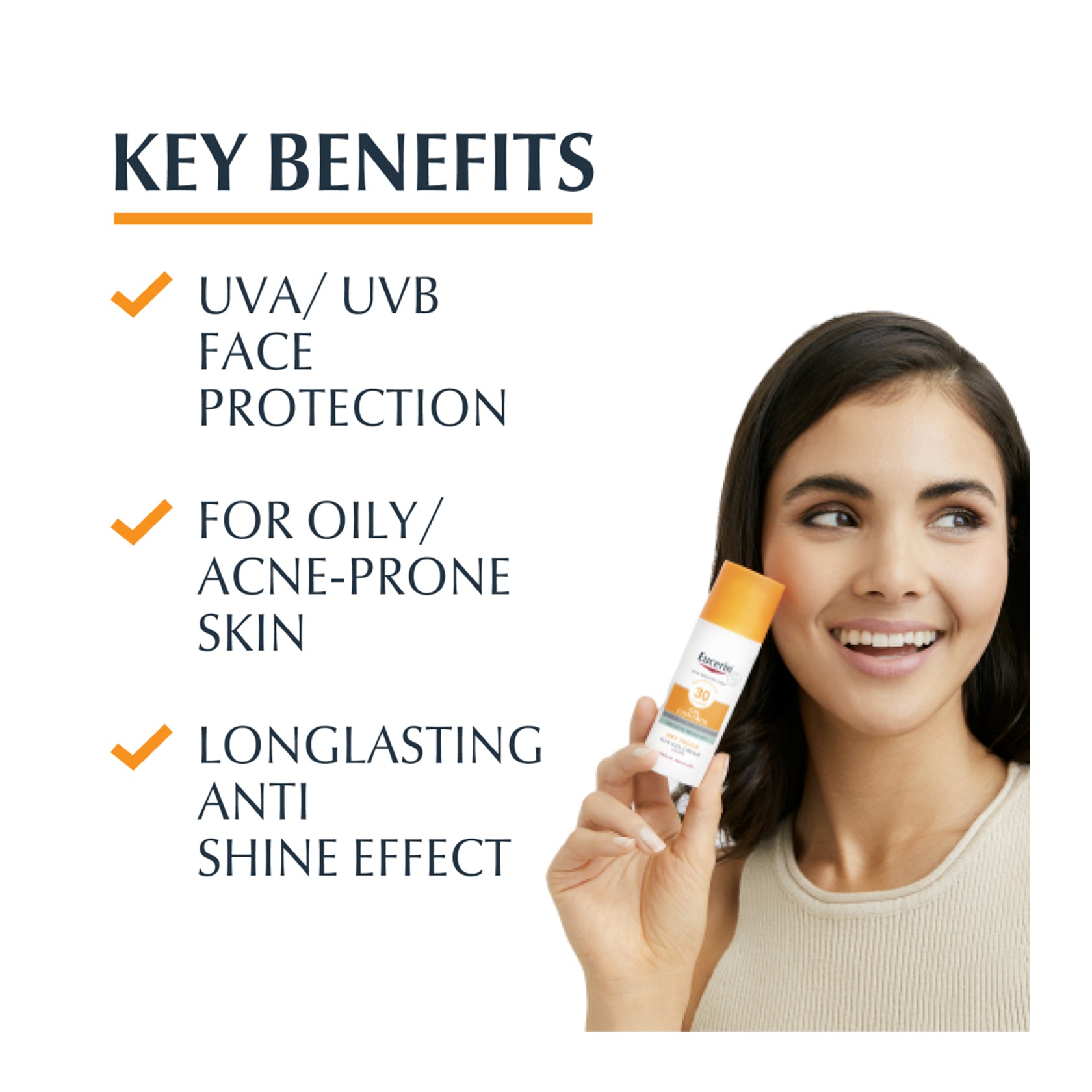 Eucerin Sun Gel-Crème Oil Control Toucher Sec SPF50+ 50 ml
