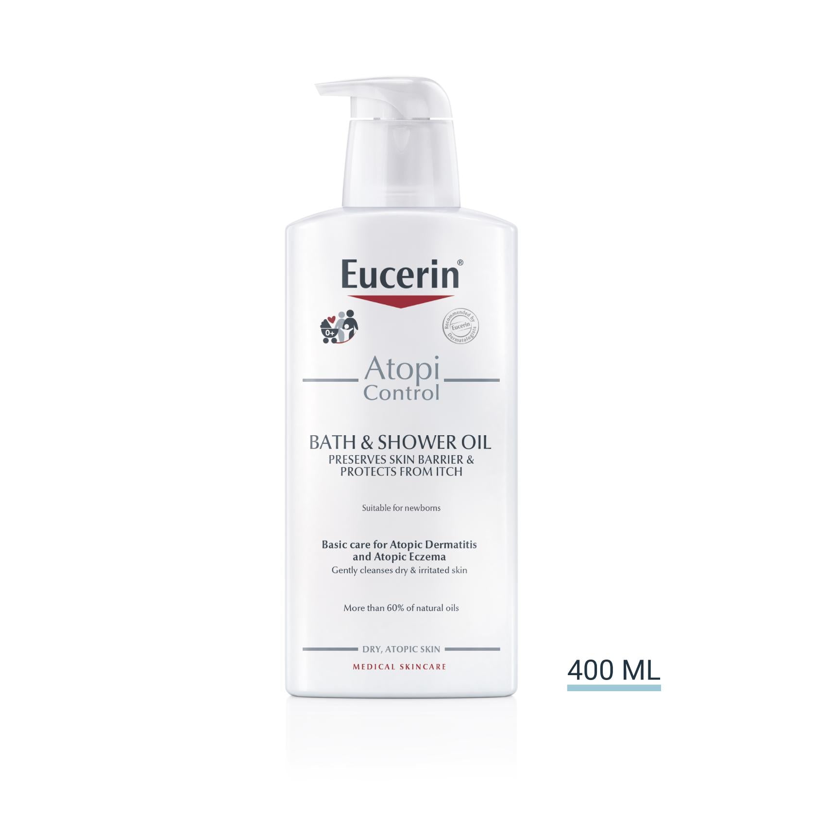 Eucerin AtopiControl Huile de Douche Peaux Sèches 400 ml