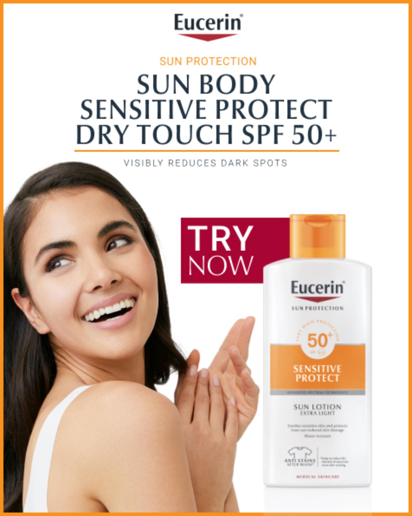 Eucerin Solar Sensitive Lotion Extra Light SPF50+ 400ml