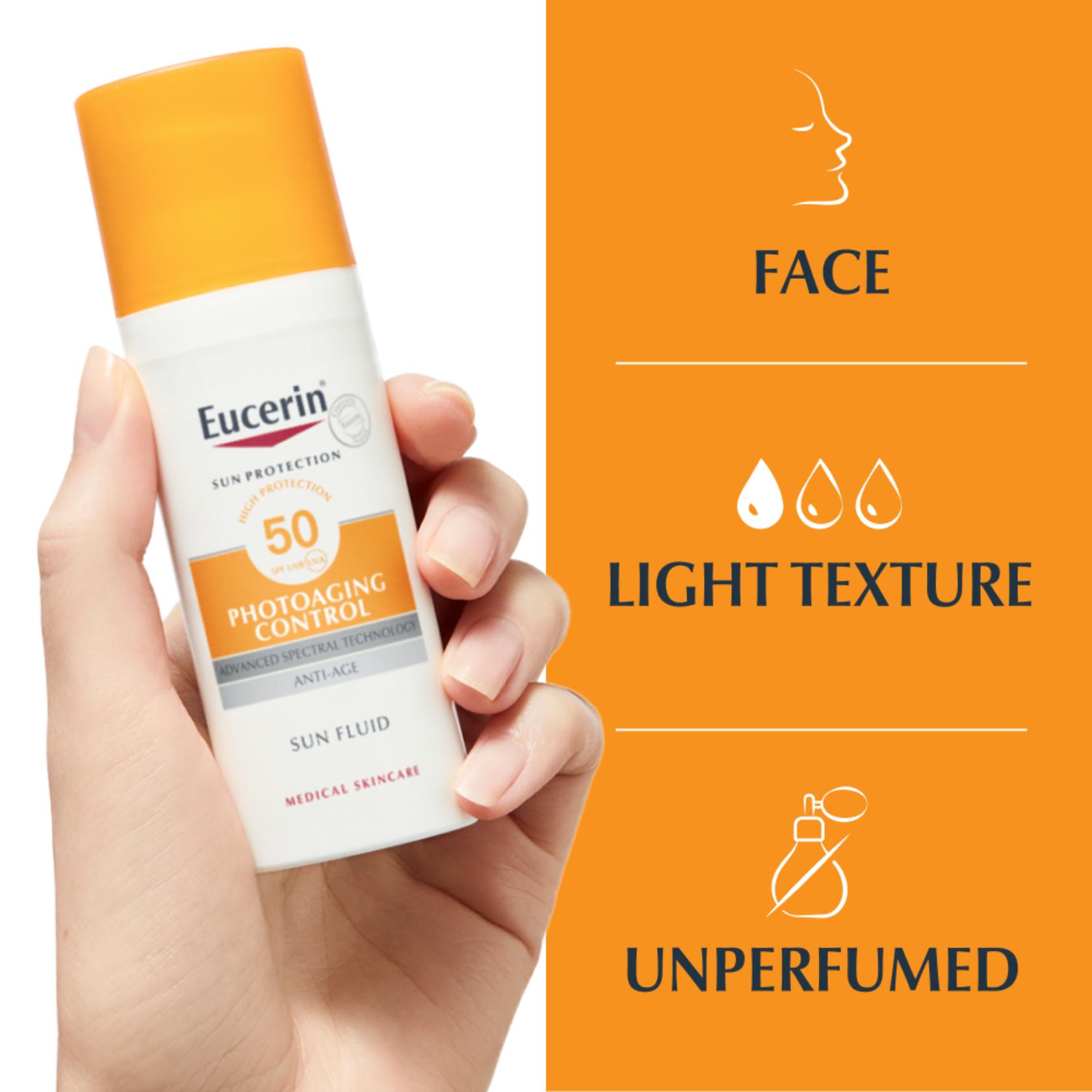 Eucerin Sun Fluido de Controle de Fotoenvelhecimento SPF50 50ml