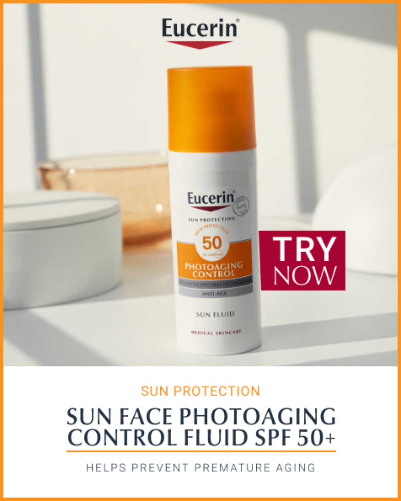 Eucerin Sun Fluido de Controle de Fotoenvelhecimento SPF50 50ml