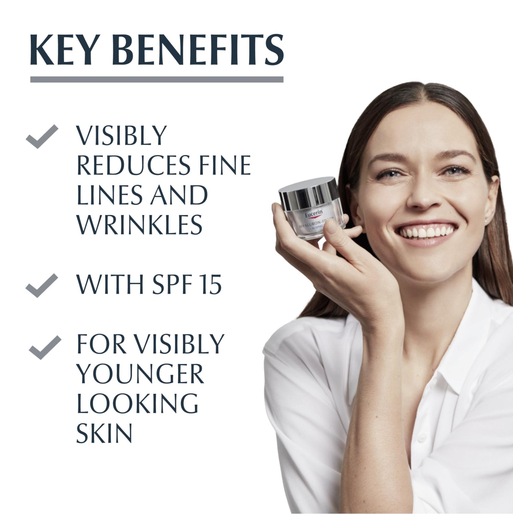 Eucerin Hyaluron-Filler Creme de Dia SPF15 Pele Seca 50ml