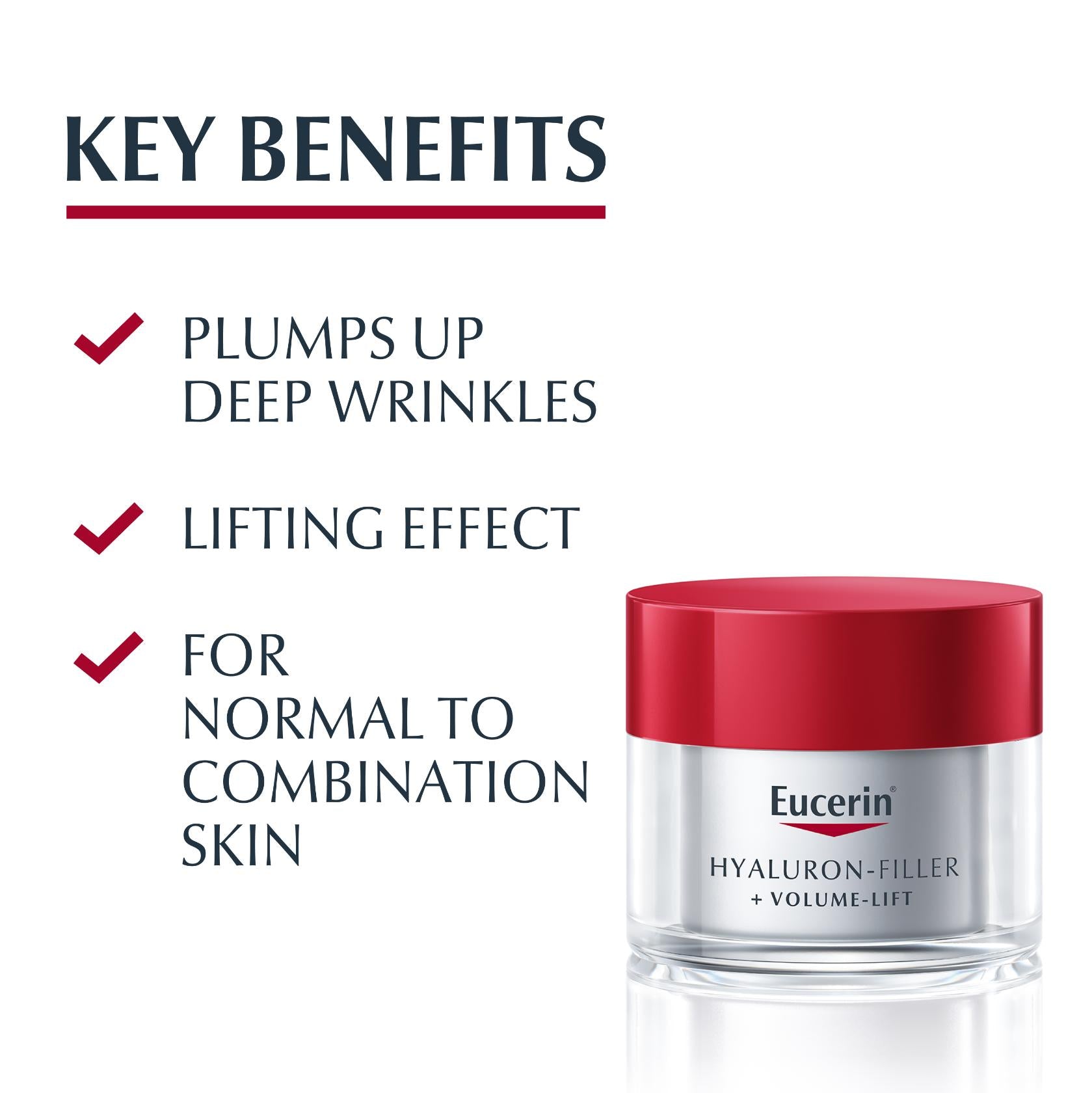 Eucerin Hyaluron-Filler + Volume-Lift Day SPF15 50ml