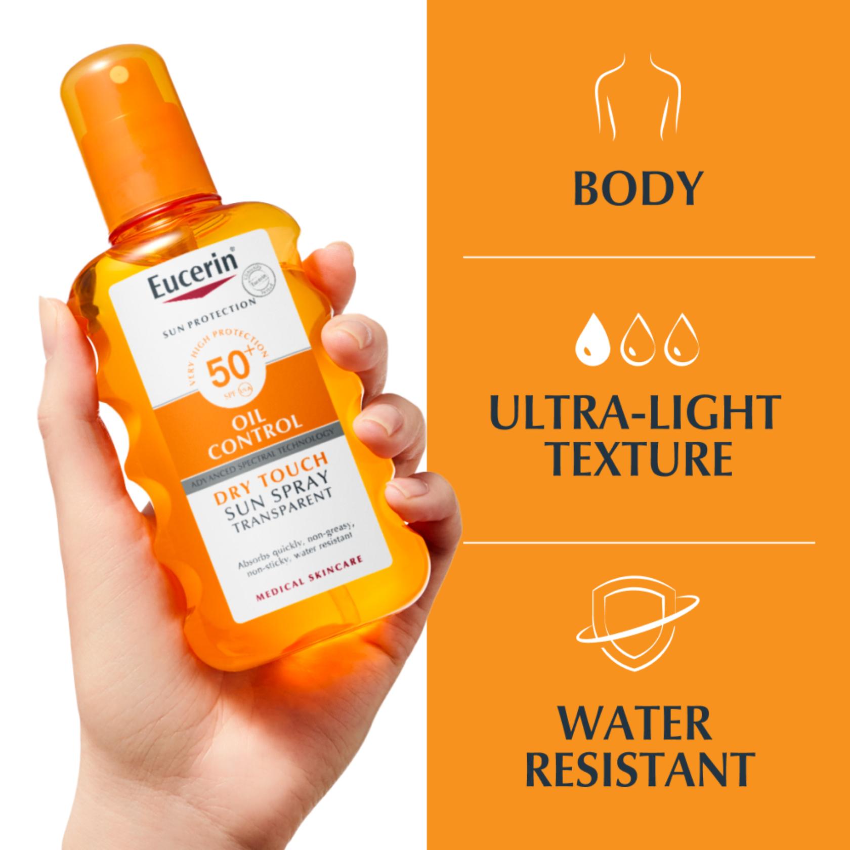 Eucerin Spray Solaire Sensible Transparent SPF50 200 ml