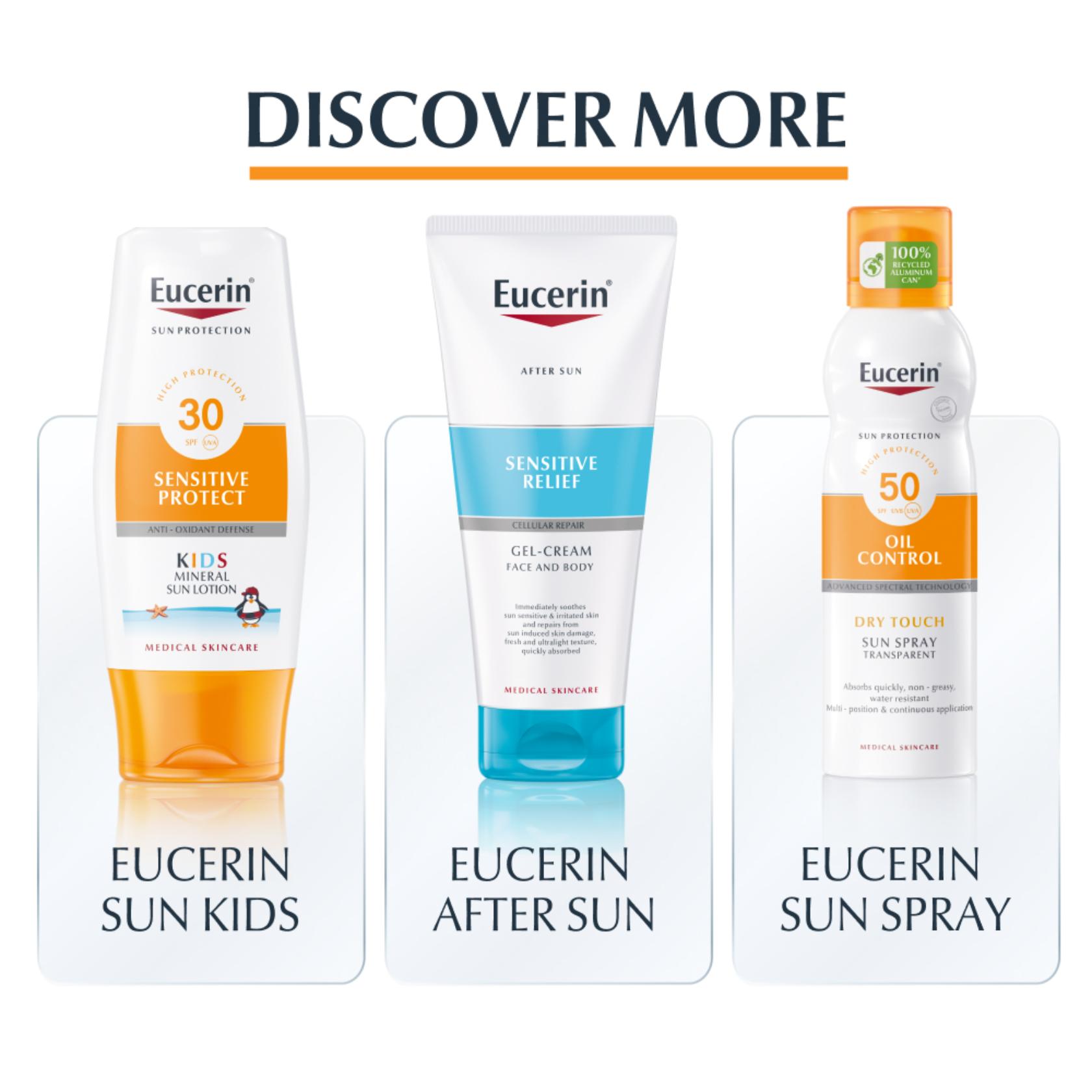 Eucerin Sun Sensitive Protect Gel-Creme Solar Toque Seco SPF50+ 200ml