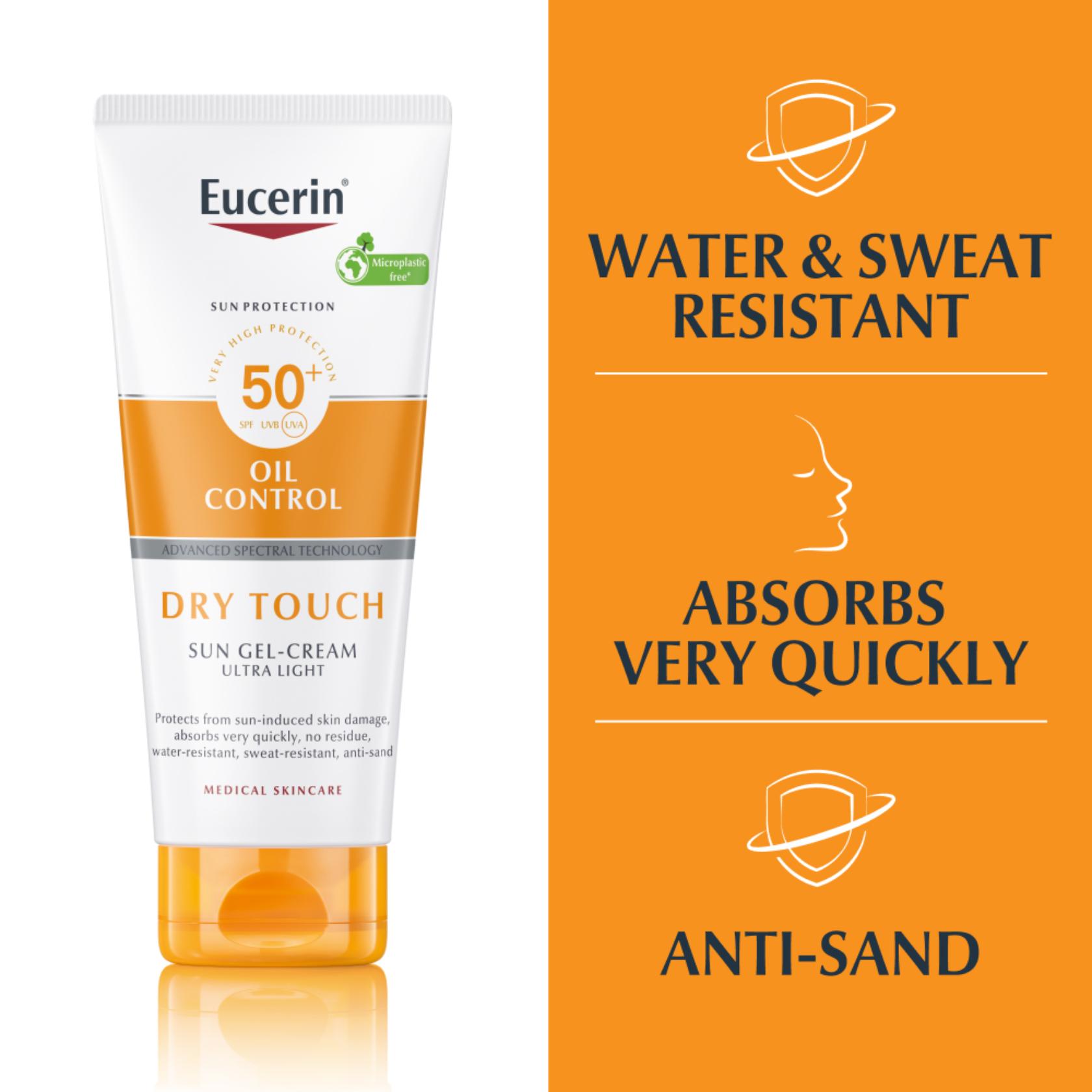 Eucerin Sun Sensitive Protect Gel-Creme Solar Toque Seco SPF50+ 200ml
