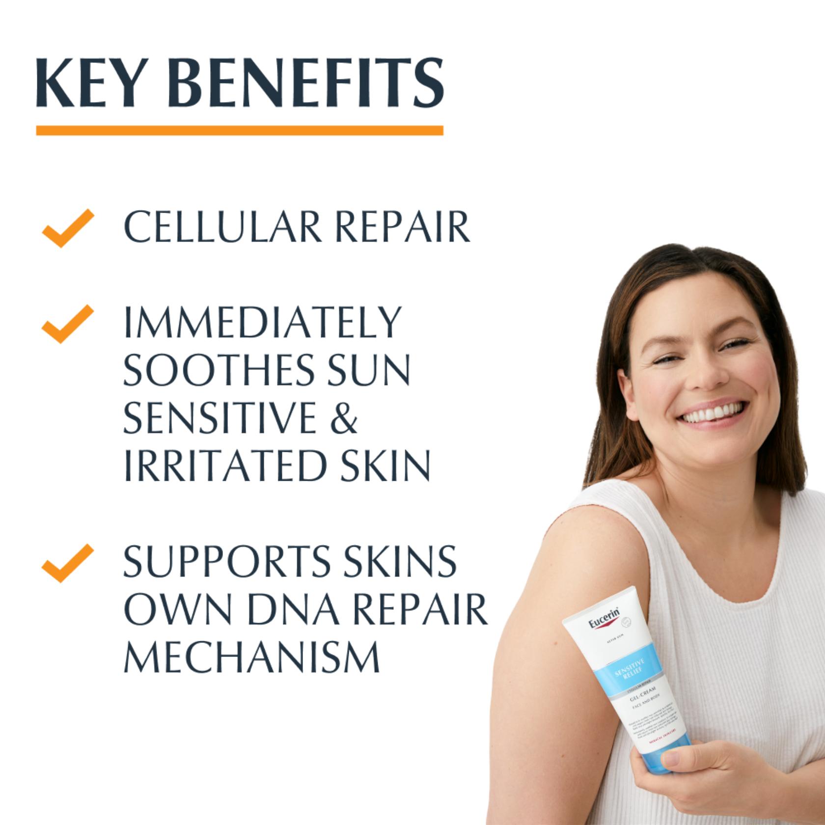 Eucerin Sun Sensitive Relief Gel-Crème Après Soleil Visage & Corps 200 ml