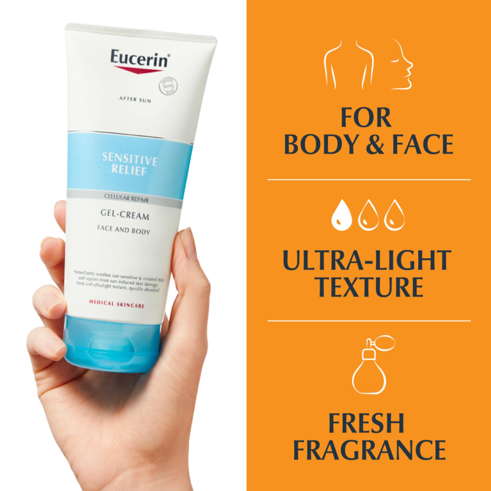 Eucerin Sun Sensitive Relief Gel-Crème Après Soleil Visage & Corps 200 ml