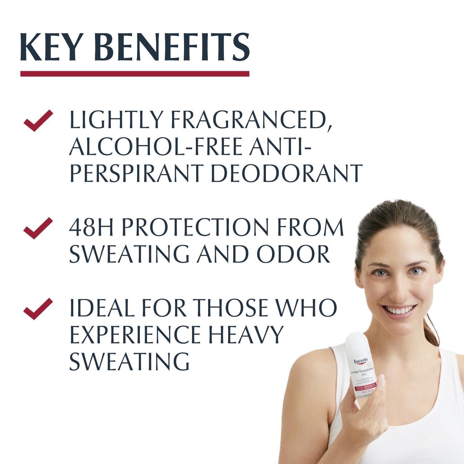 Eucerin Antiperspirant Deodorant 48h Roll-on 50ml
