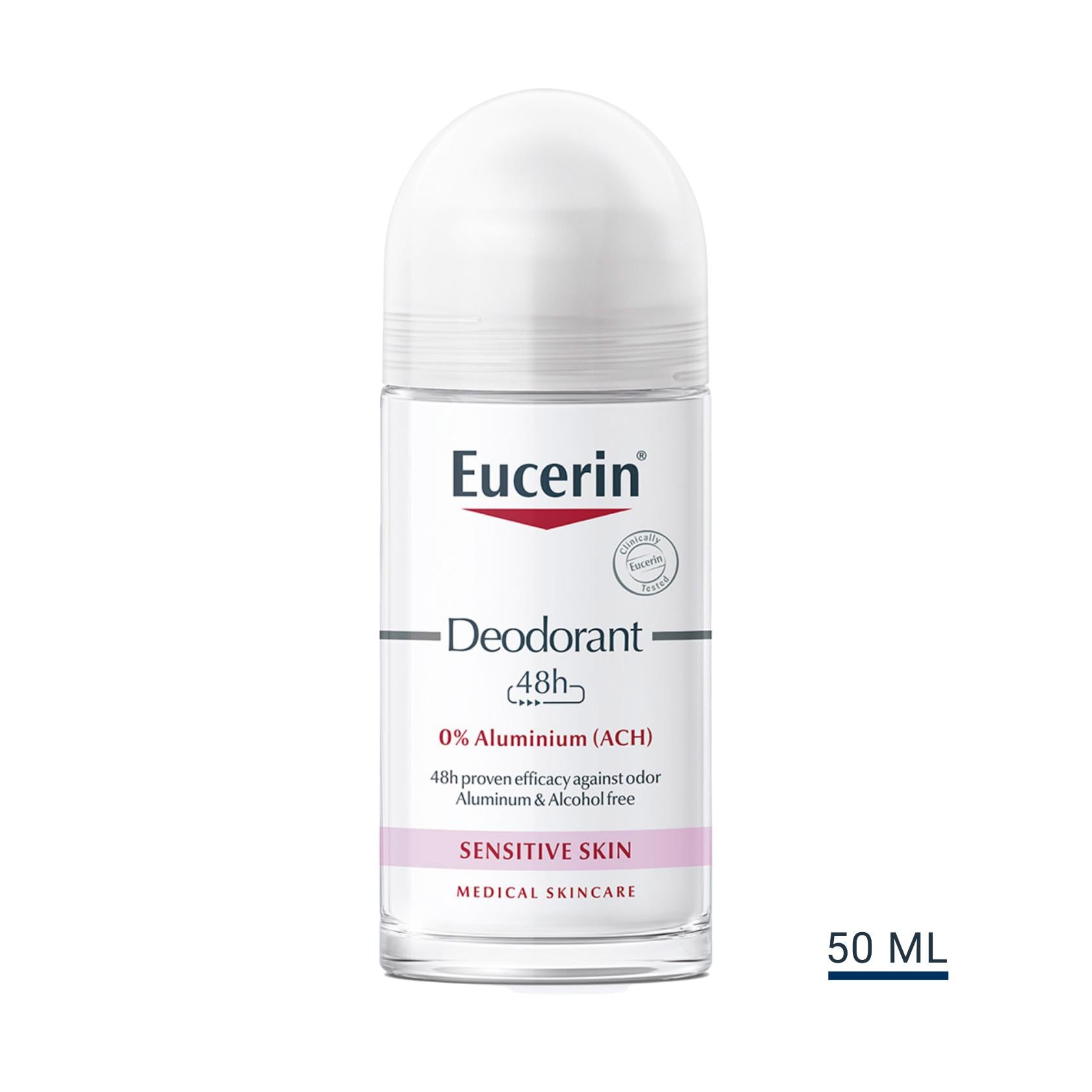 Eucerin Deodorant Sensitive Skin 48h 0% Aluminum Roll-On 50ml