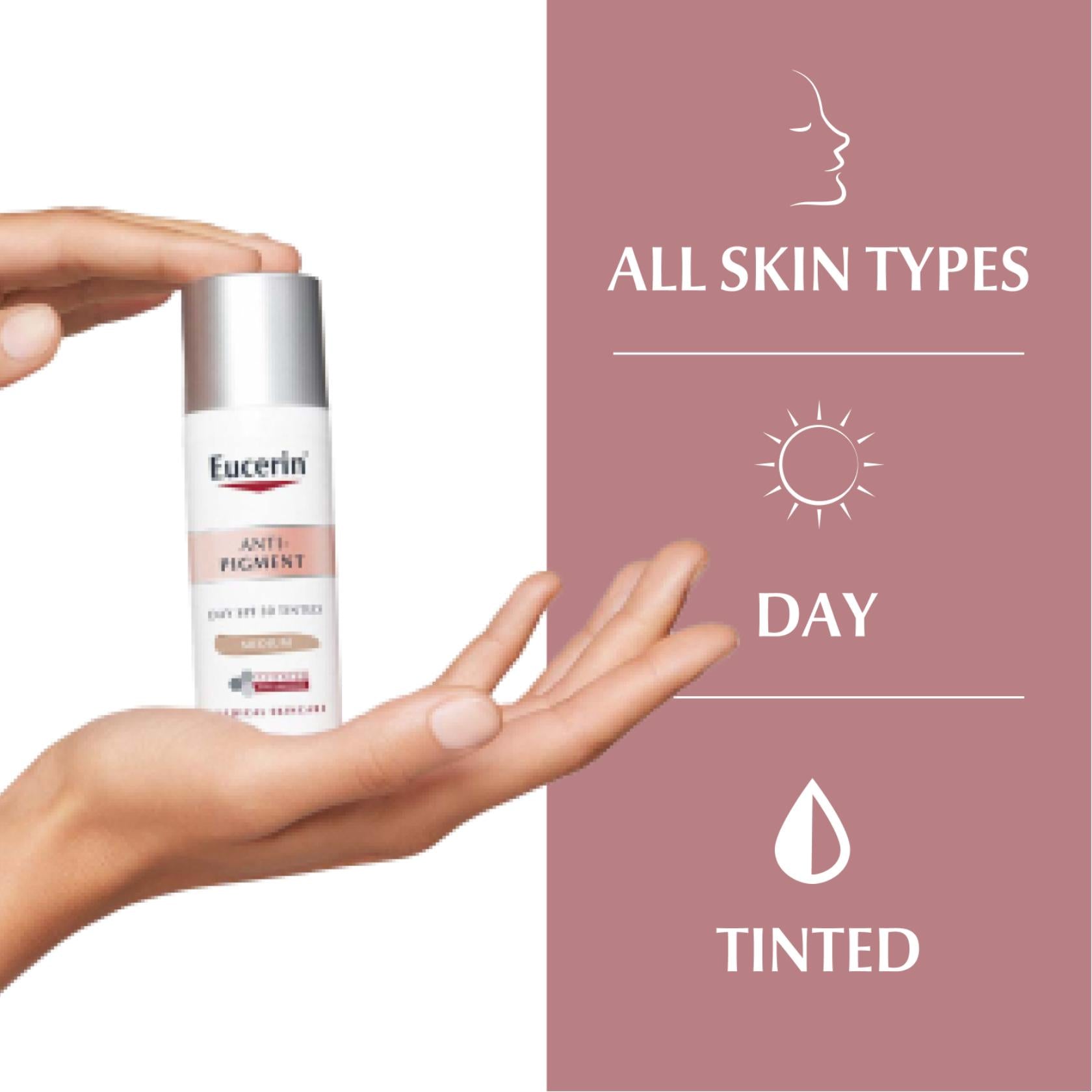 Eucerin Anti-Pigment Tinted Day Cream SPF30 Medium 50ml