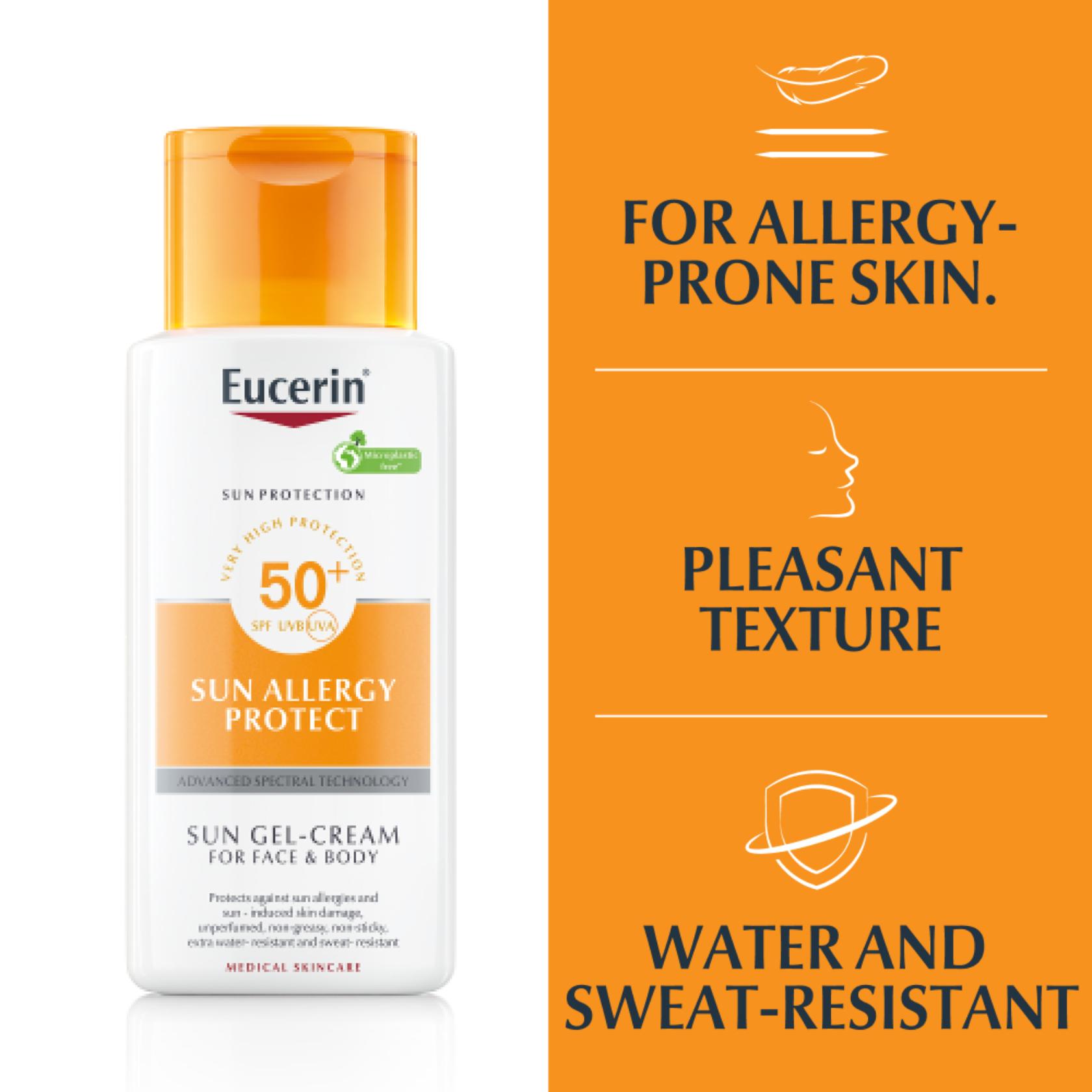 Eucerin Creme Solar-Gel Proteção Alergia SPF50 150ml
