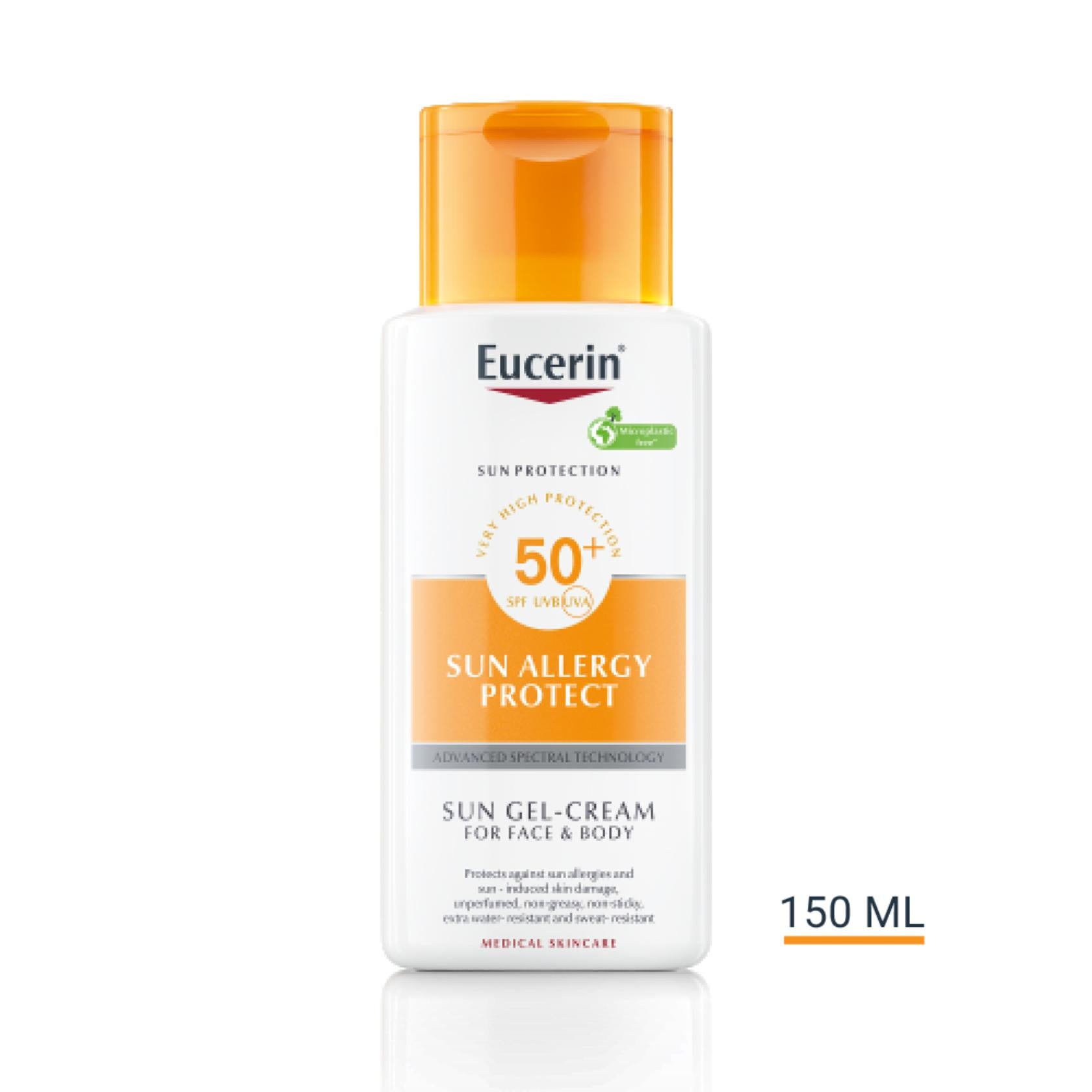 Eucerin Creme Solar-Gel Proteção Alergia SPF50 150ml