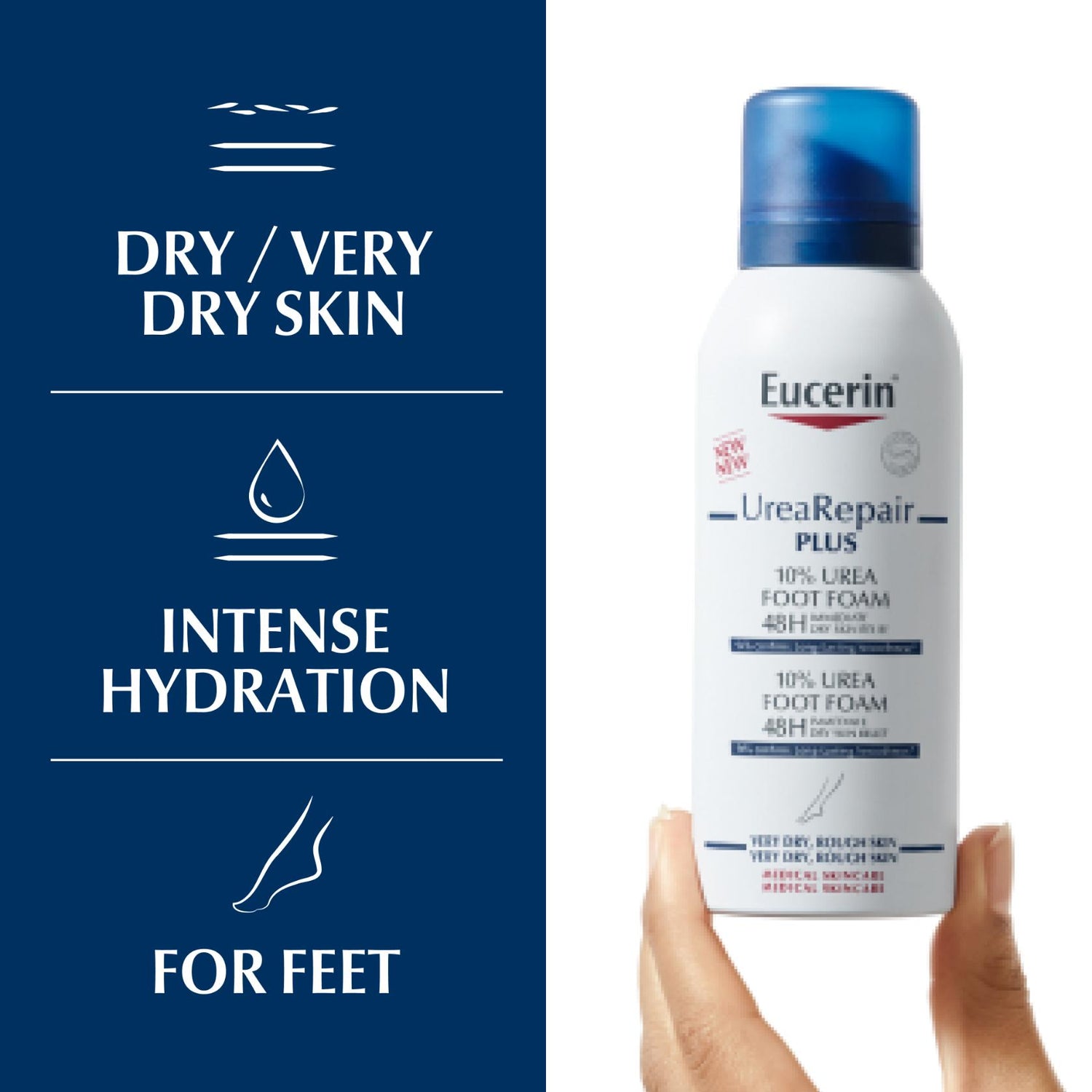 Eucerin UreaRepair Plus 10% Urea Foot Foam 150ml