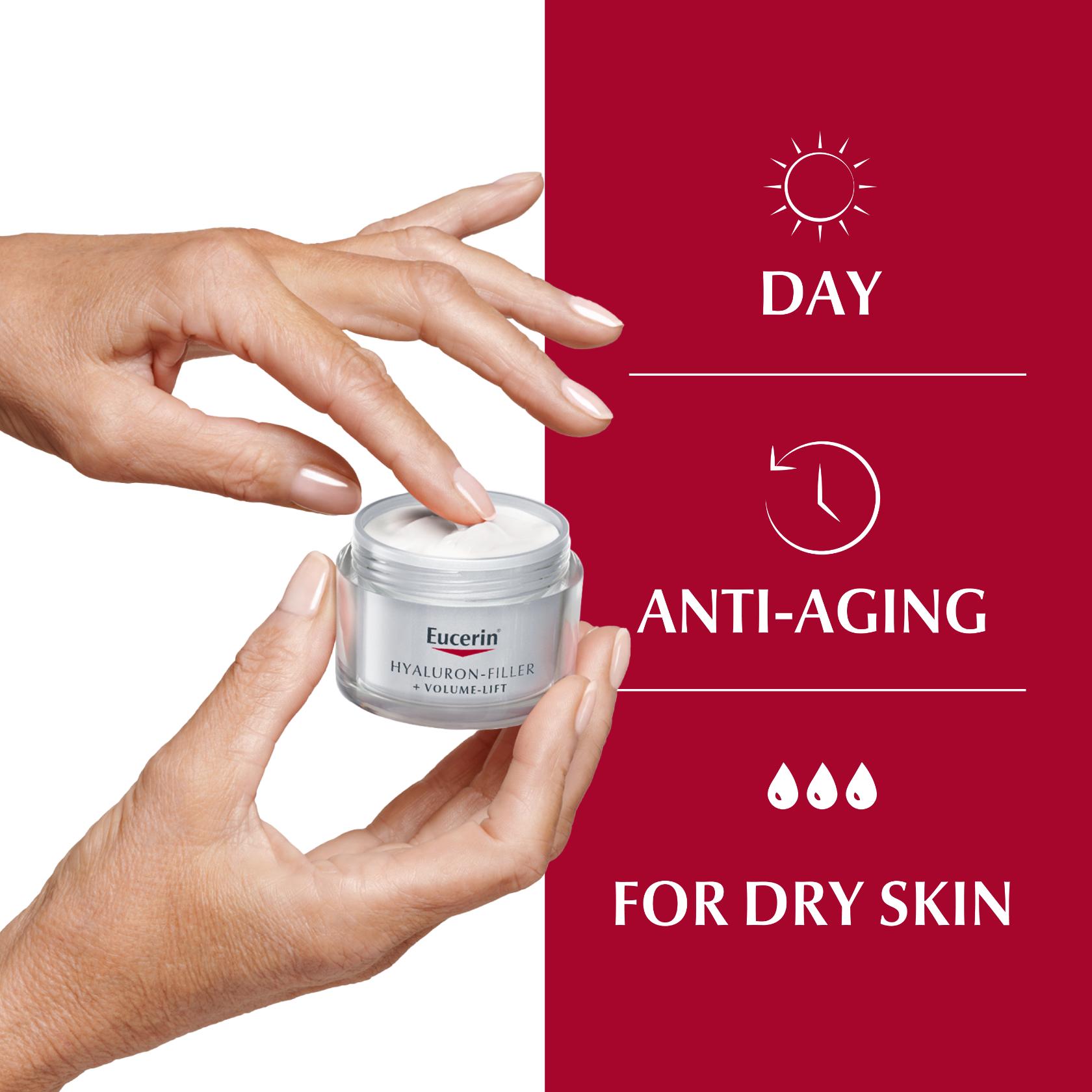 Eucerin Hyaluron-Filler + Volume-Lift Dia Pele Seca SPF15 50ml