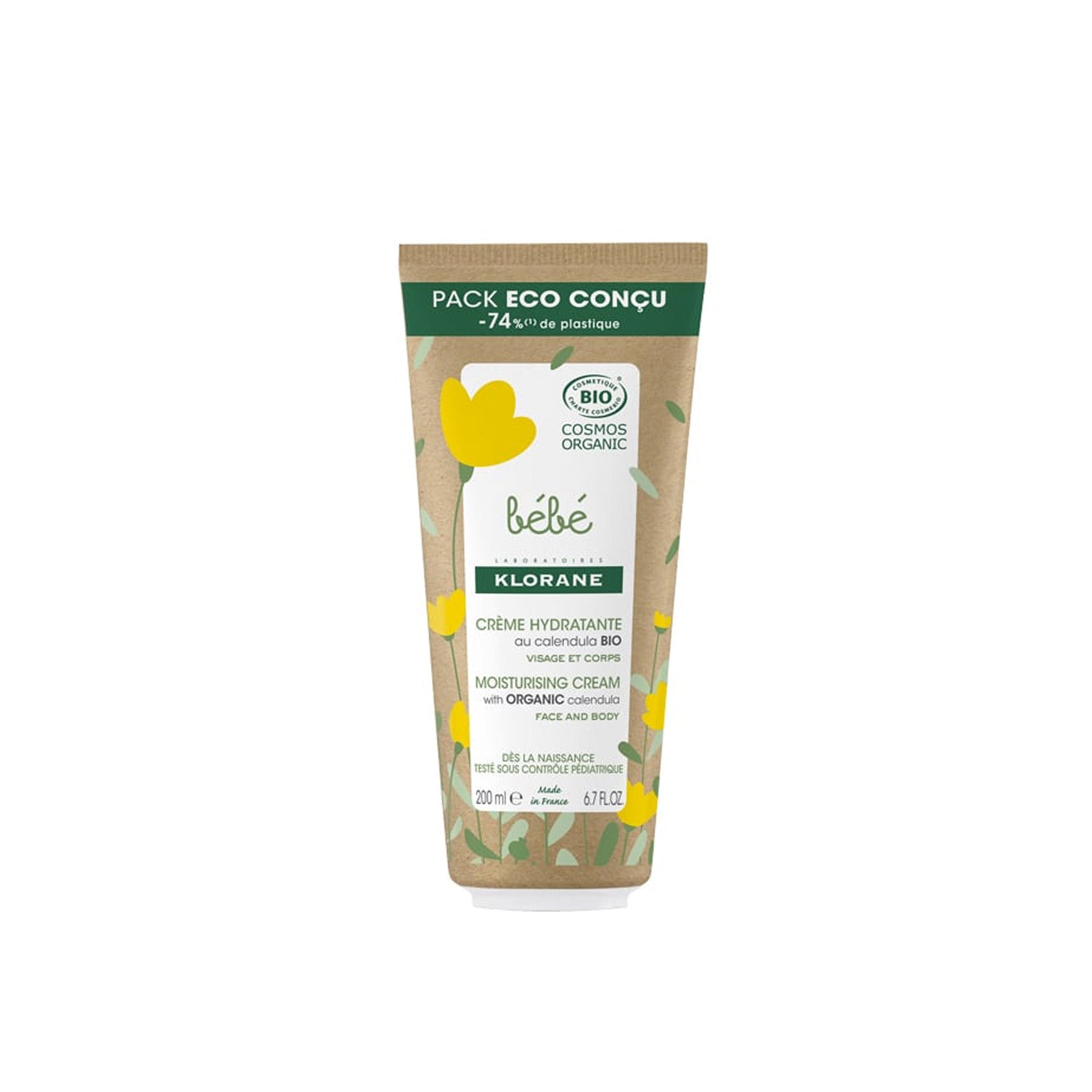 Klorane Baby Bio Moisturizing Cream Eco-Tube 200ml (6.7 fl oz)