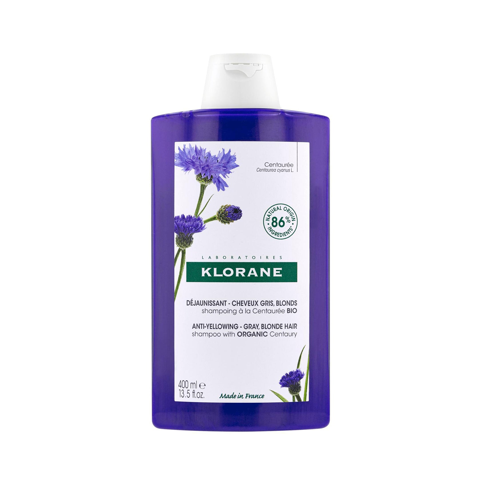 Klorane Anti-Yellowing Shampoo with Centaury 400ml (13.53fl oz)