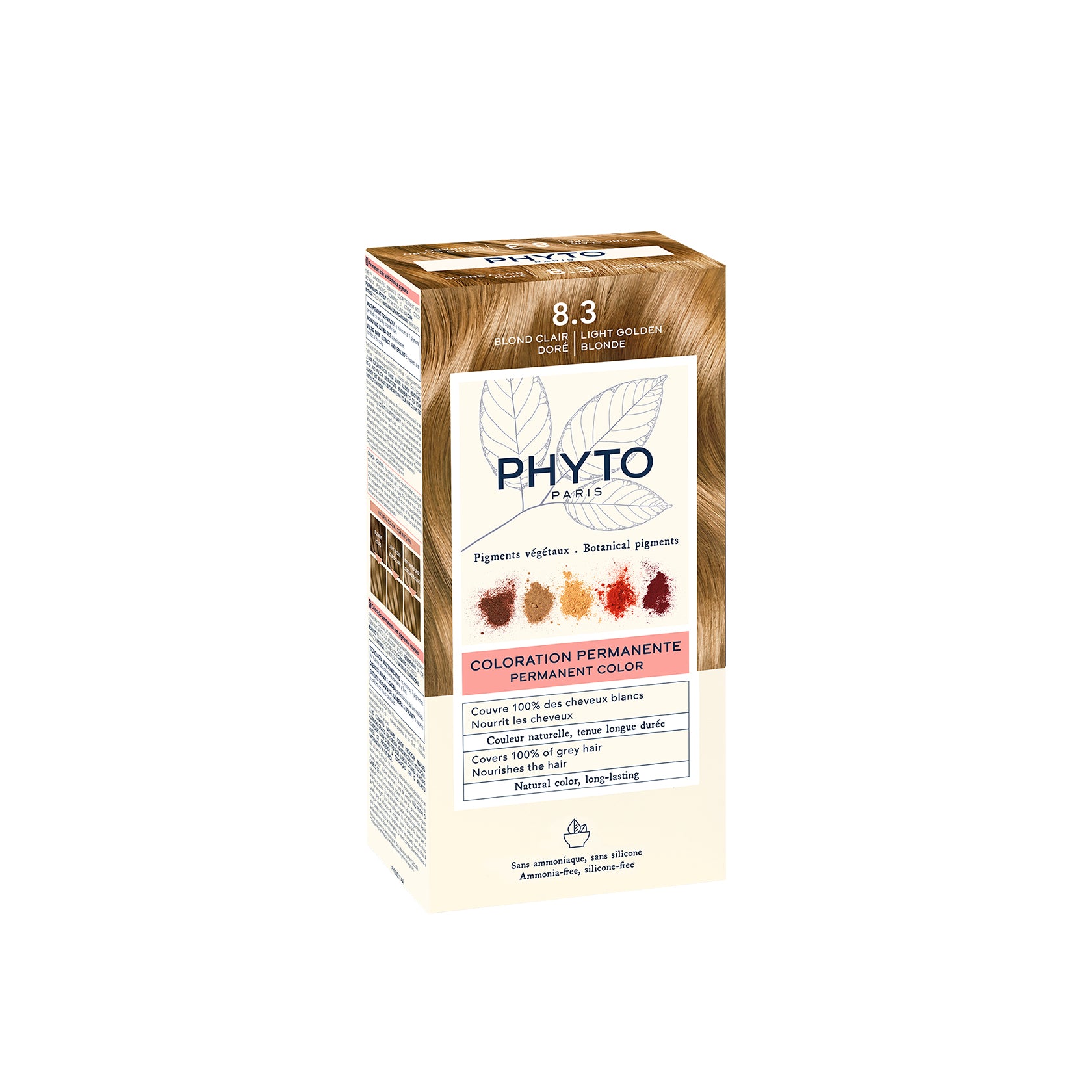 Phytocolor Permanent Color Shade 8.3 Light Golden Blonde