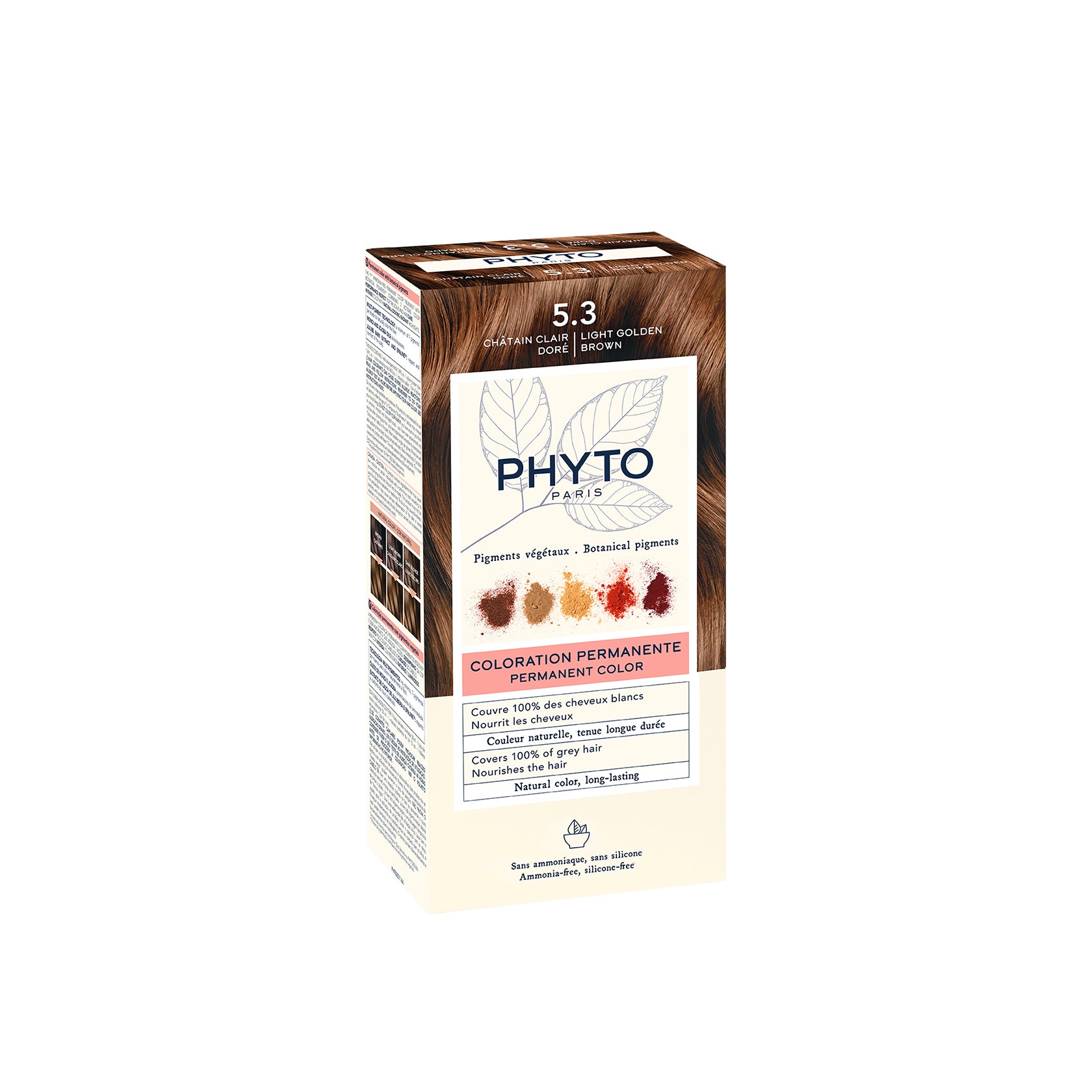 Phytocolor Permanent Color Shade 5.3 Light Golden Brown