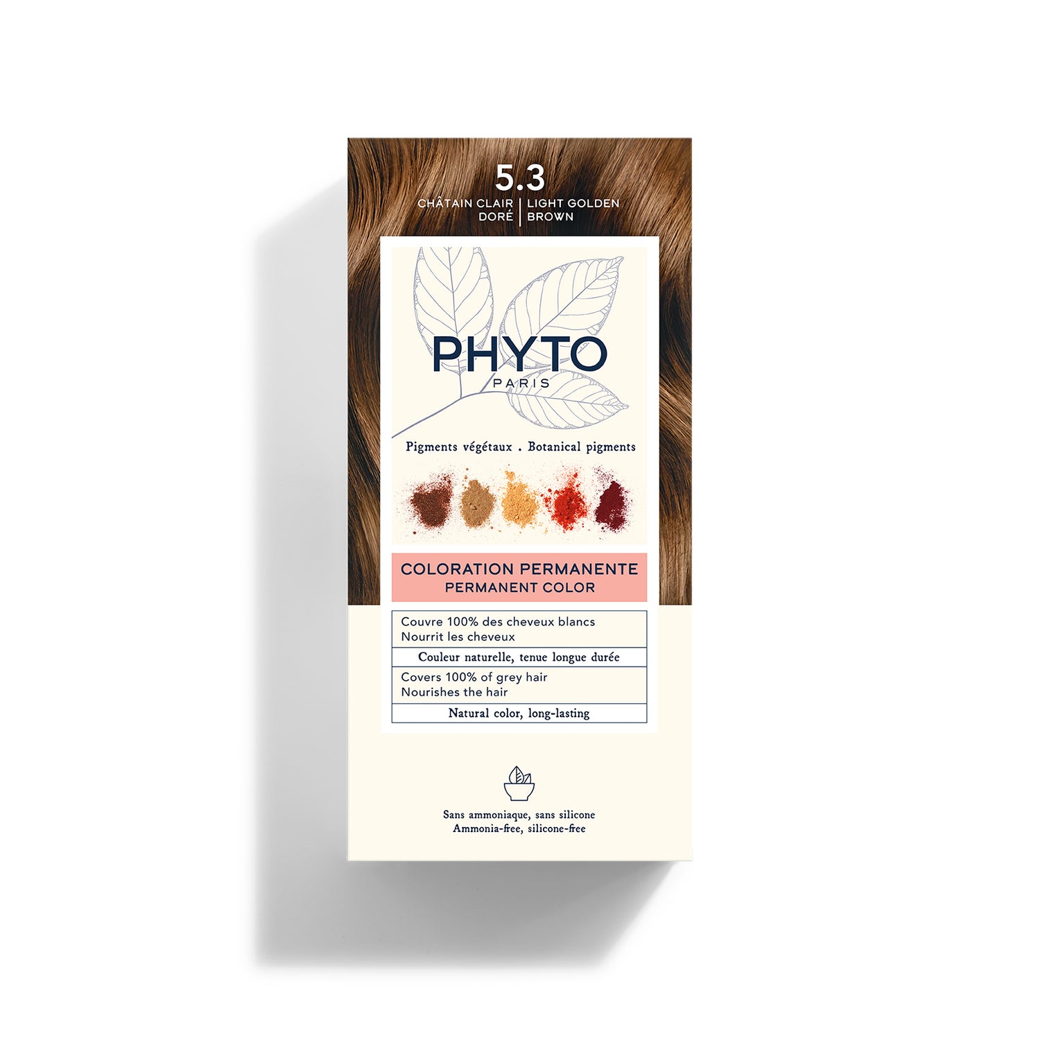 Phytocolor Permanent Color Shade 5.3 Light Golden Brown