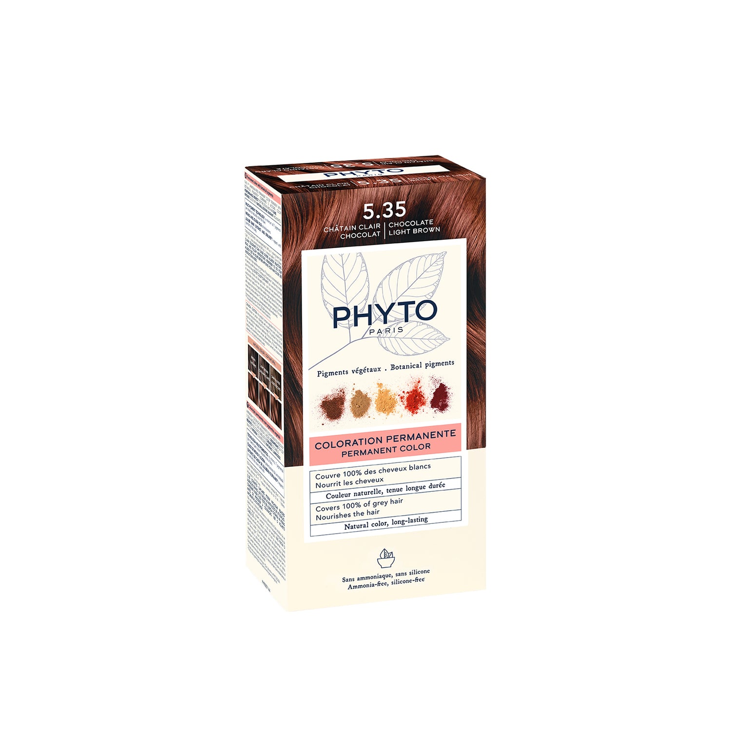 Phytocolor Permanent Color Shade 5.35 Chocolate Light Brown