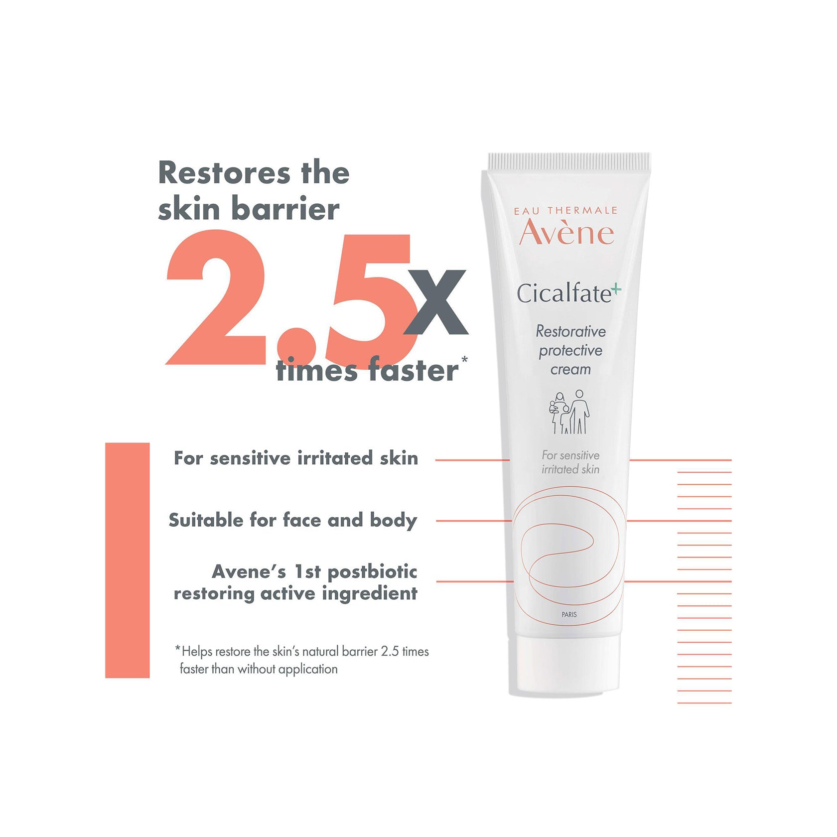 Avène Cicalfate+ Repairing Protective Cream 100ml (3.38fl oz)