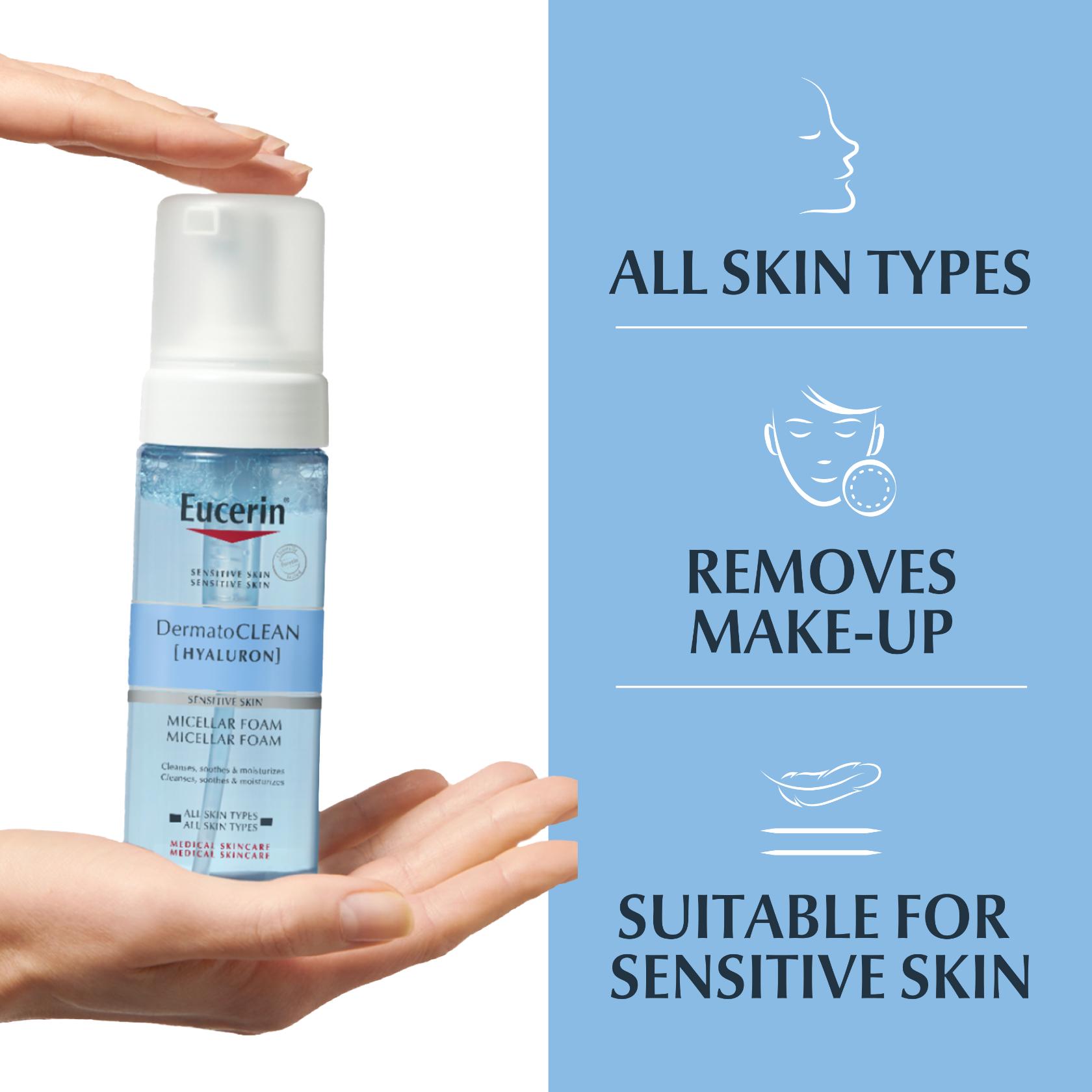 Eucerin DermatoClean Hyaluron Micellar Foam 150ml (5.07fl oz)