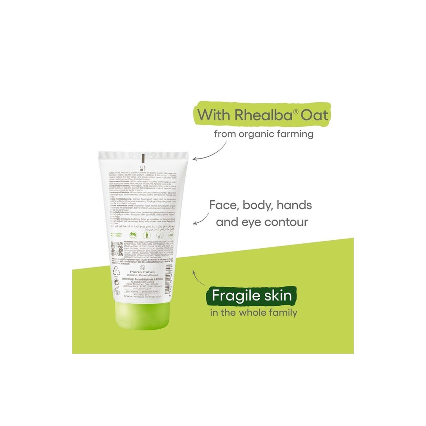 A-Derma Hydrating Universal Cream 150ml (5.07fl oz)