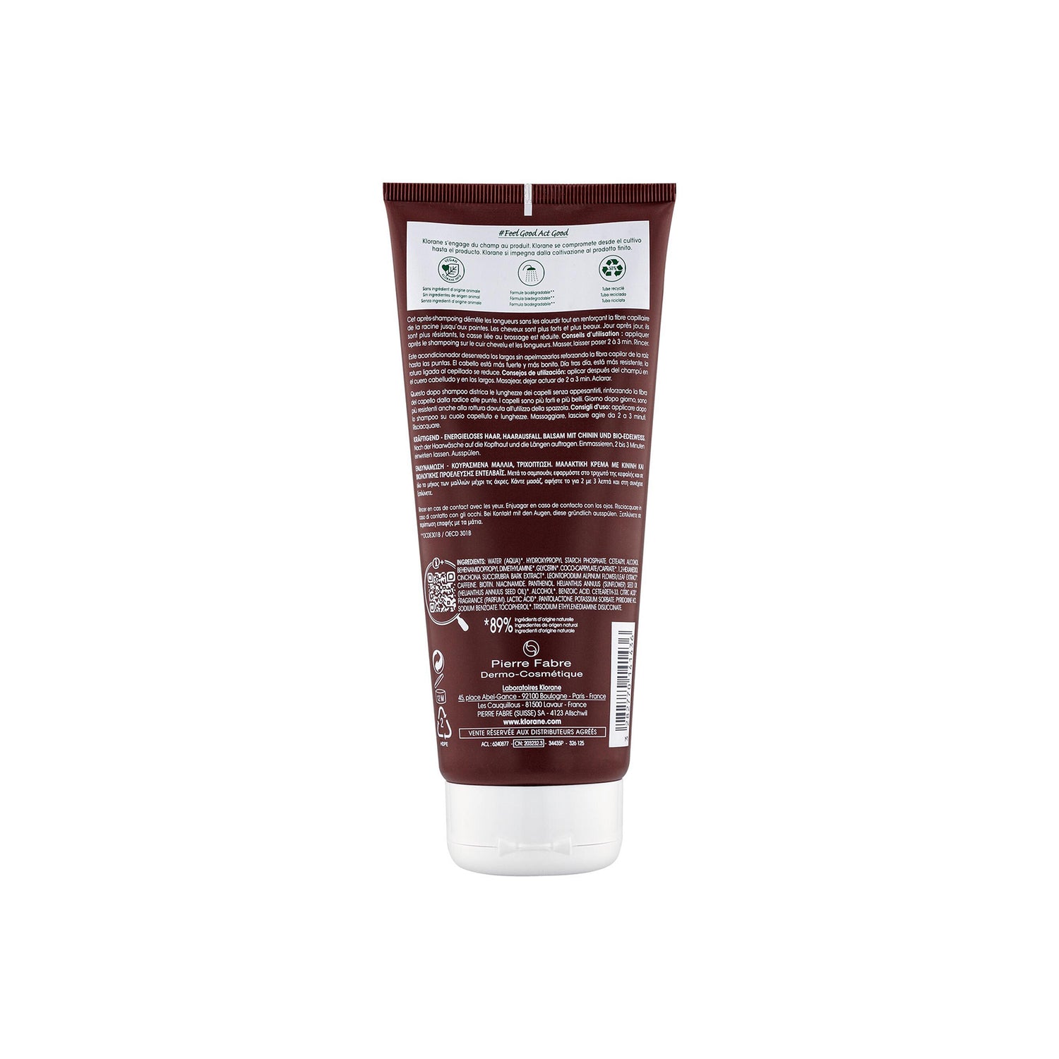Klorane Strengthening Conditioner for Hair Loss & Thinning 200ml (6.76fl oz)