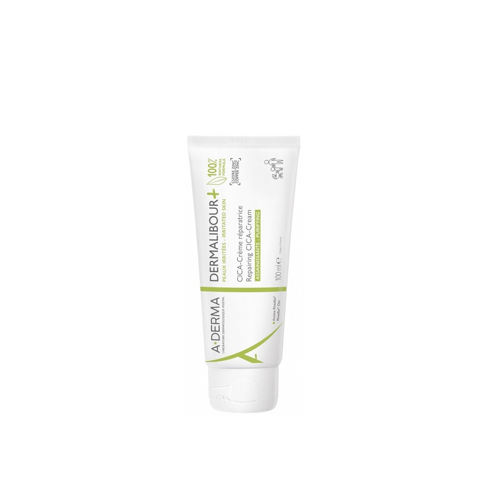 A-Derma Dermalibour+ Purifying Repairing CICA-Cream 100ml (3.38fl oz)
