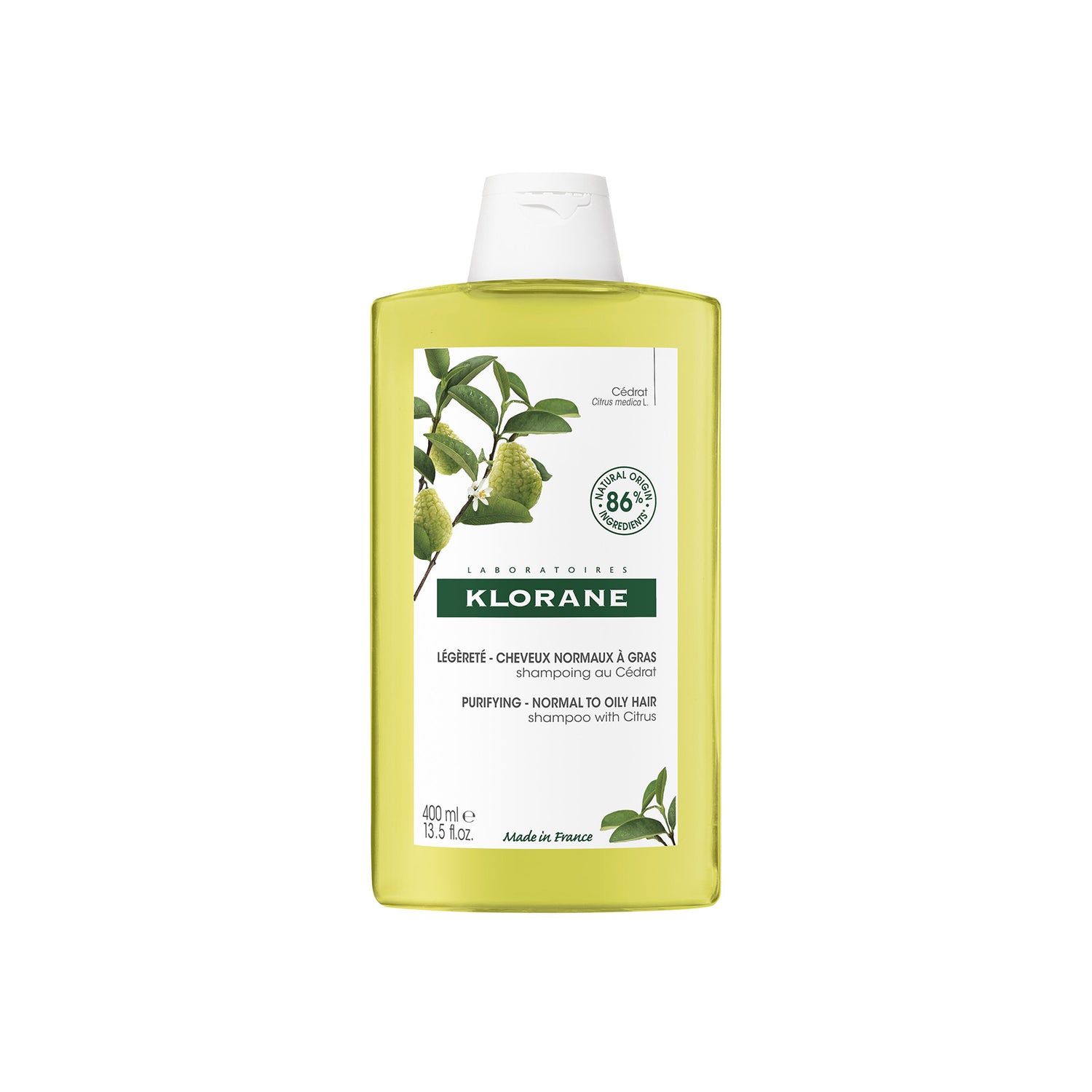 Klorane Purifying Shampoo with Citrus Pulp 400ml (13.53fl oz)