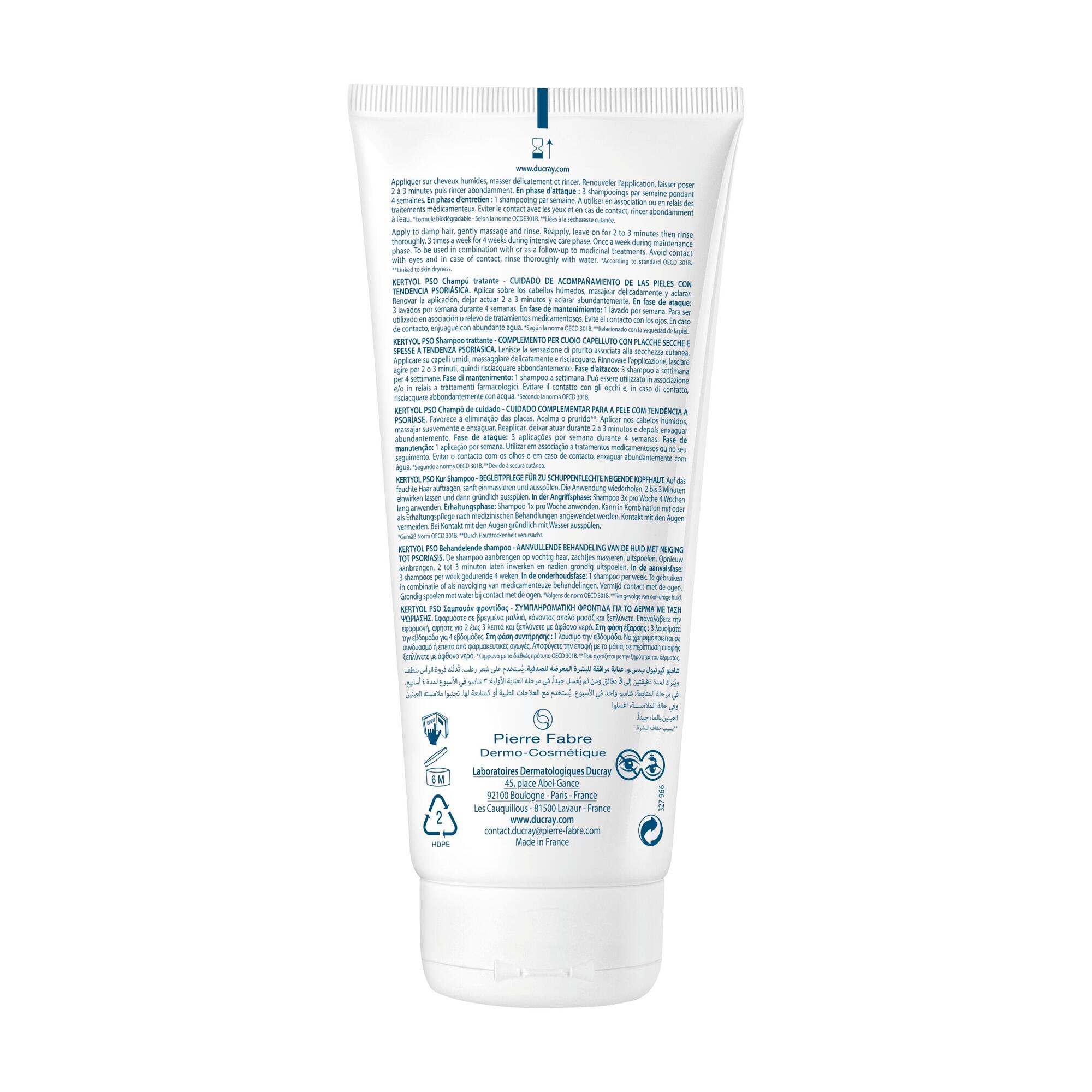 Ducray Kertyol P.S.O. Rebalancing Treatment Shampoo 200ml (6.76fl oz)