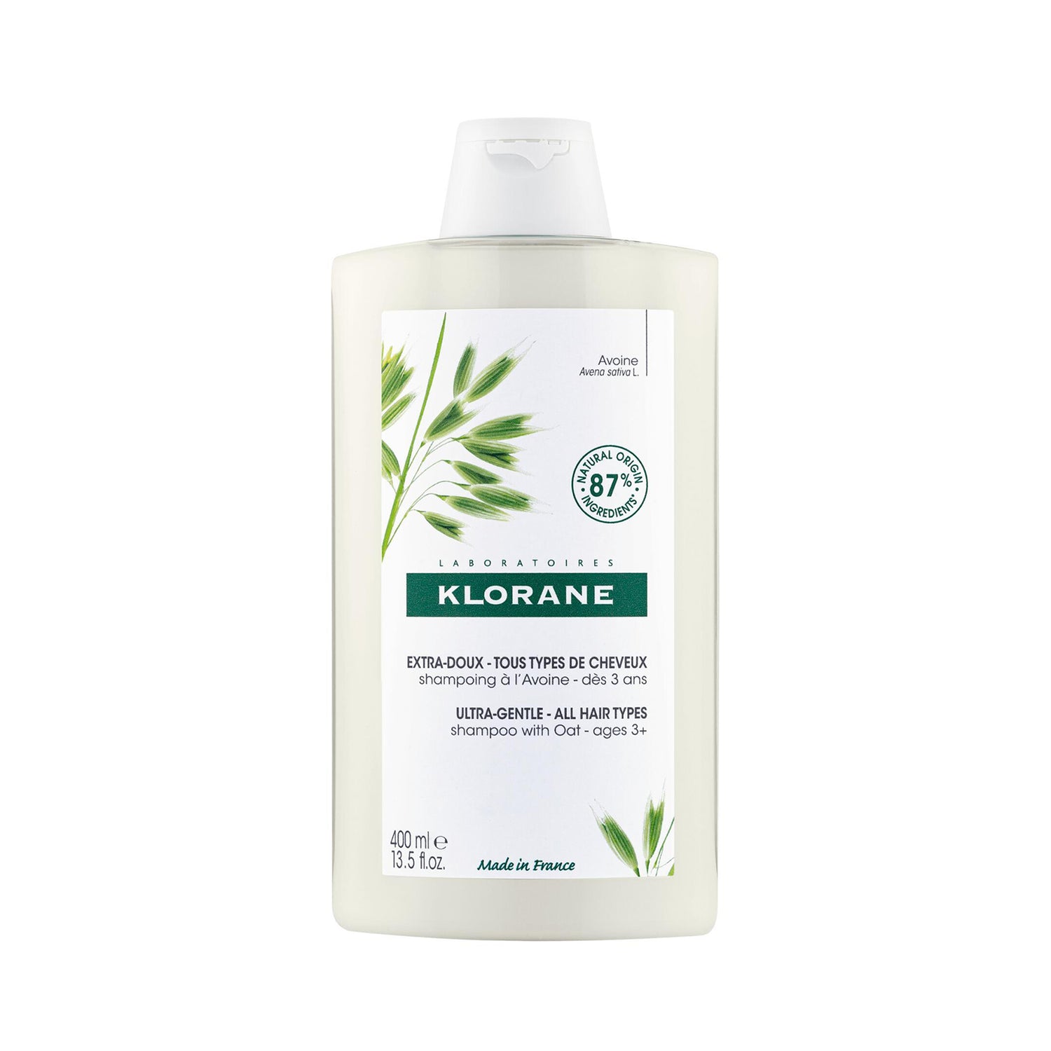 Klorane Ultra-Gentle Shampoo with Oat Milk 400ml (13.53fl oz)